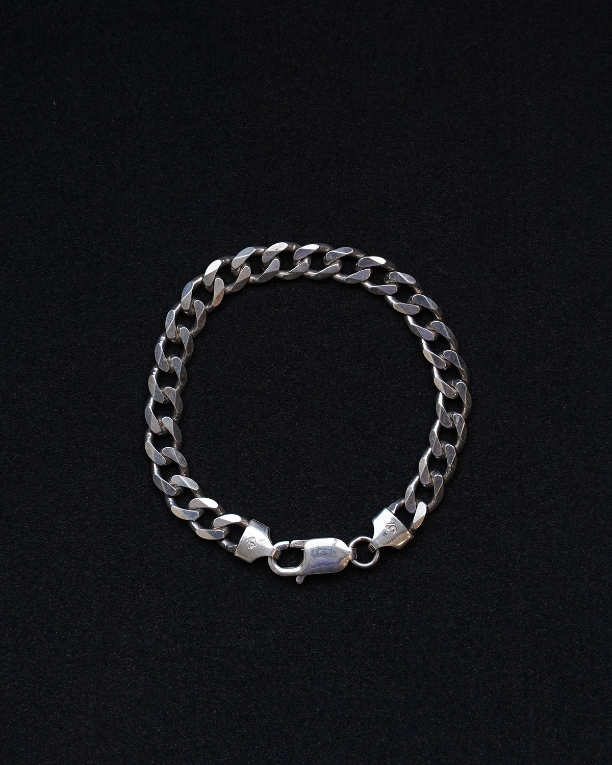 Silver Curb Chain Bracelet (SVBL-26030)
