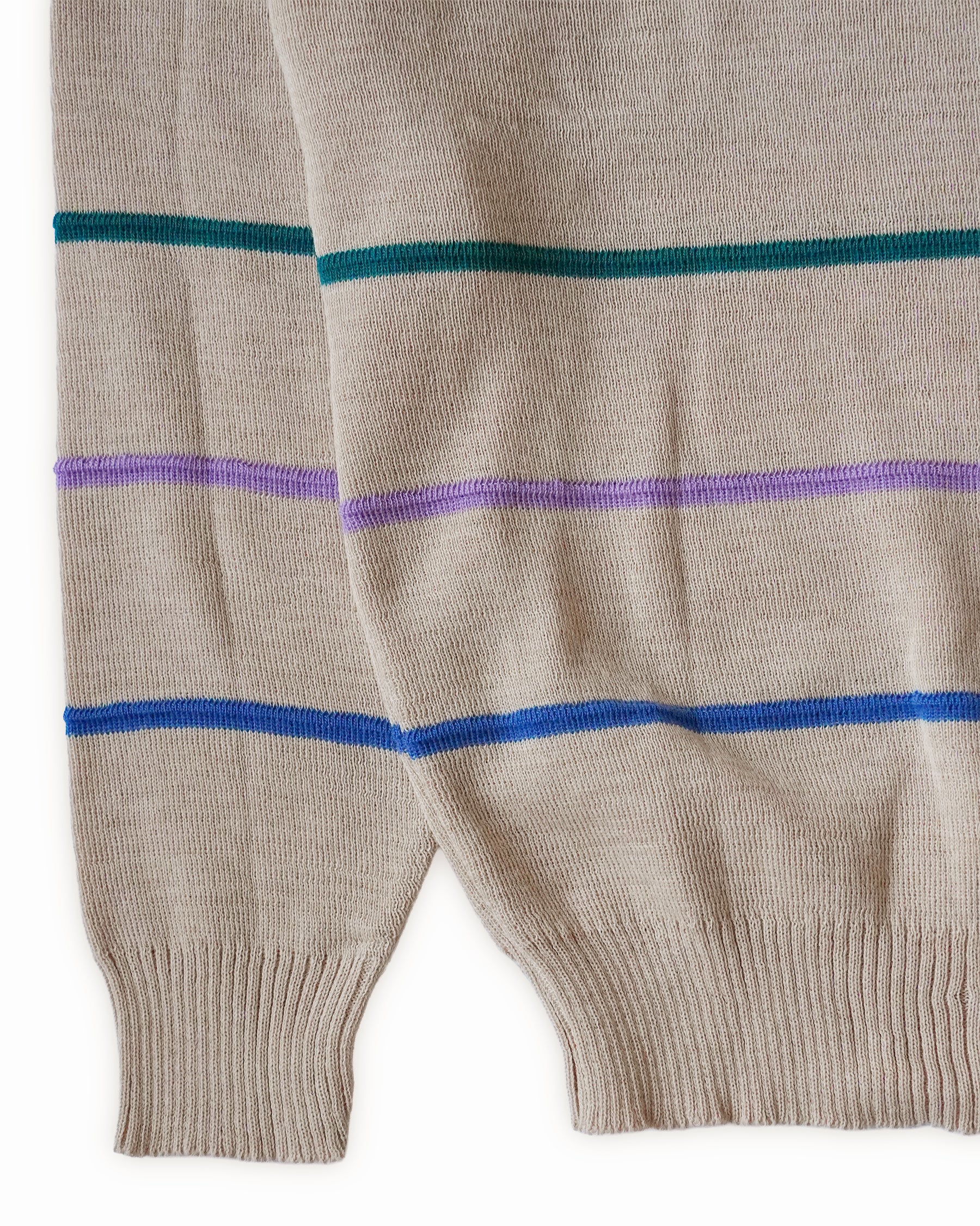 Striped Boat Neck Knit Sweater