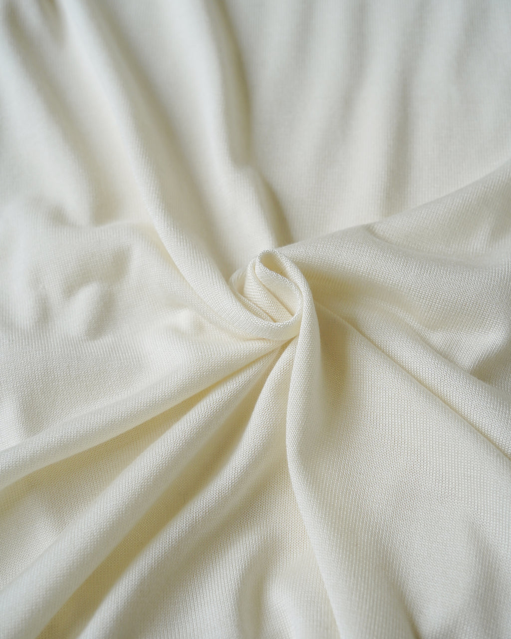 100% Washable Silk Tee S/S - Ivory
