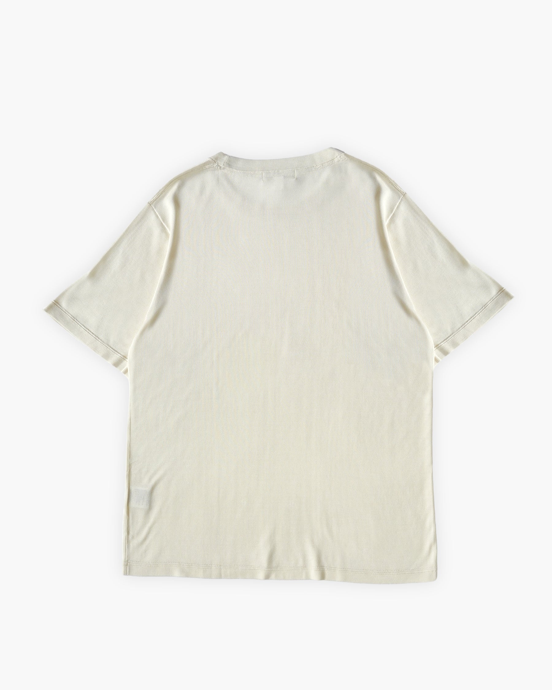 100% Washable Silk Tee S/S - Ivory