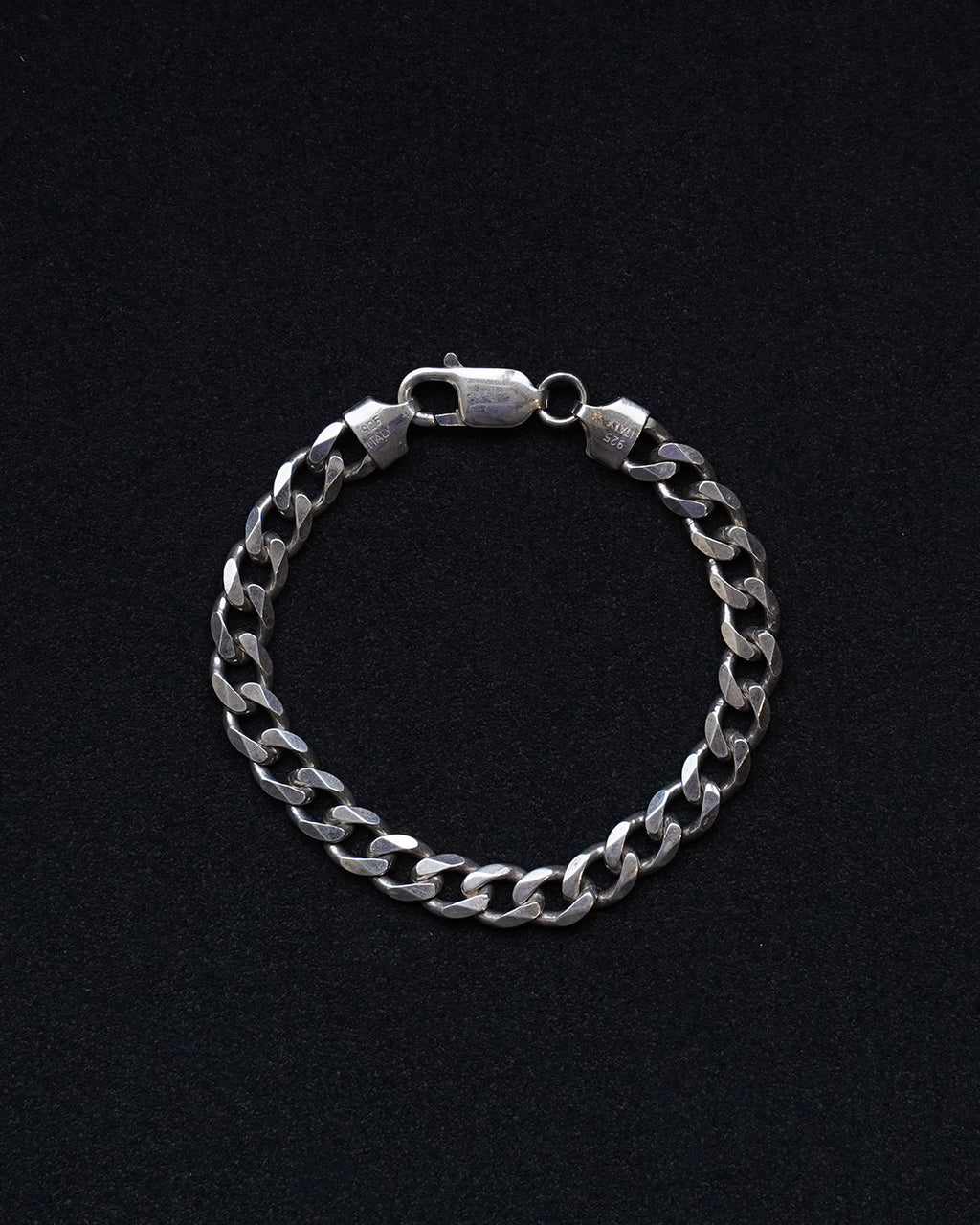 Silver Chunky Curb Chain Bracelet (SVBL26040-2)