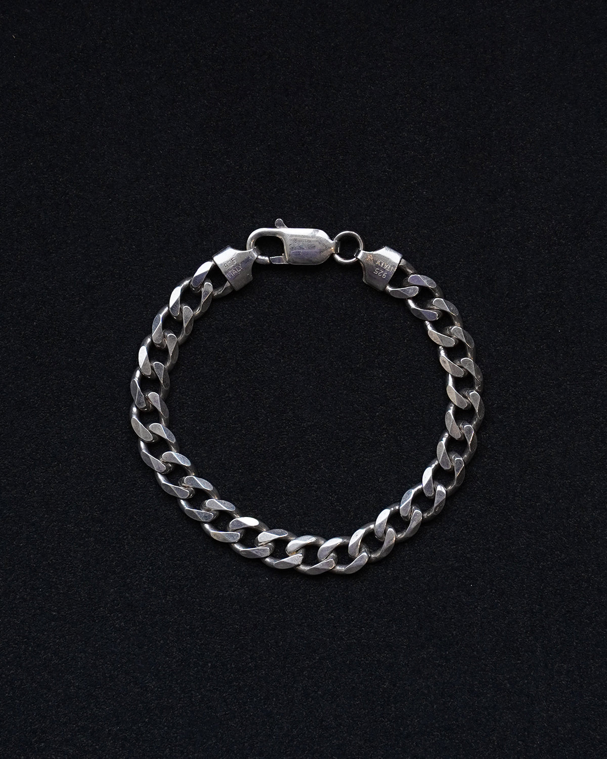 Silver Chunky Curb Chain Bracelet (SVBL26040-2)