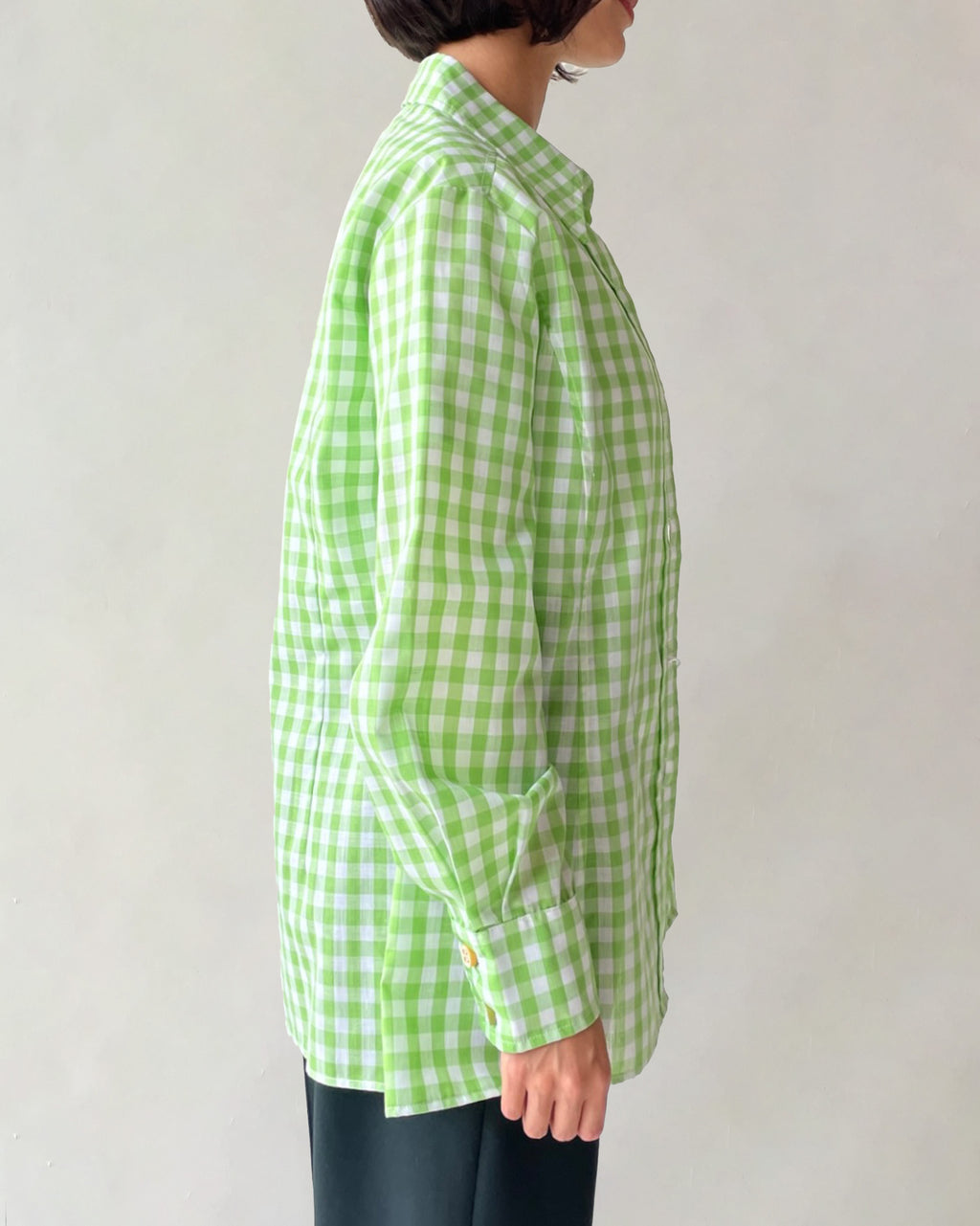70s Patterned Cotton L/S Shirt