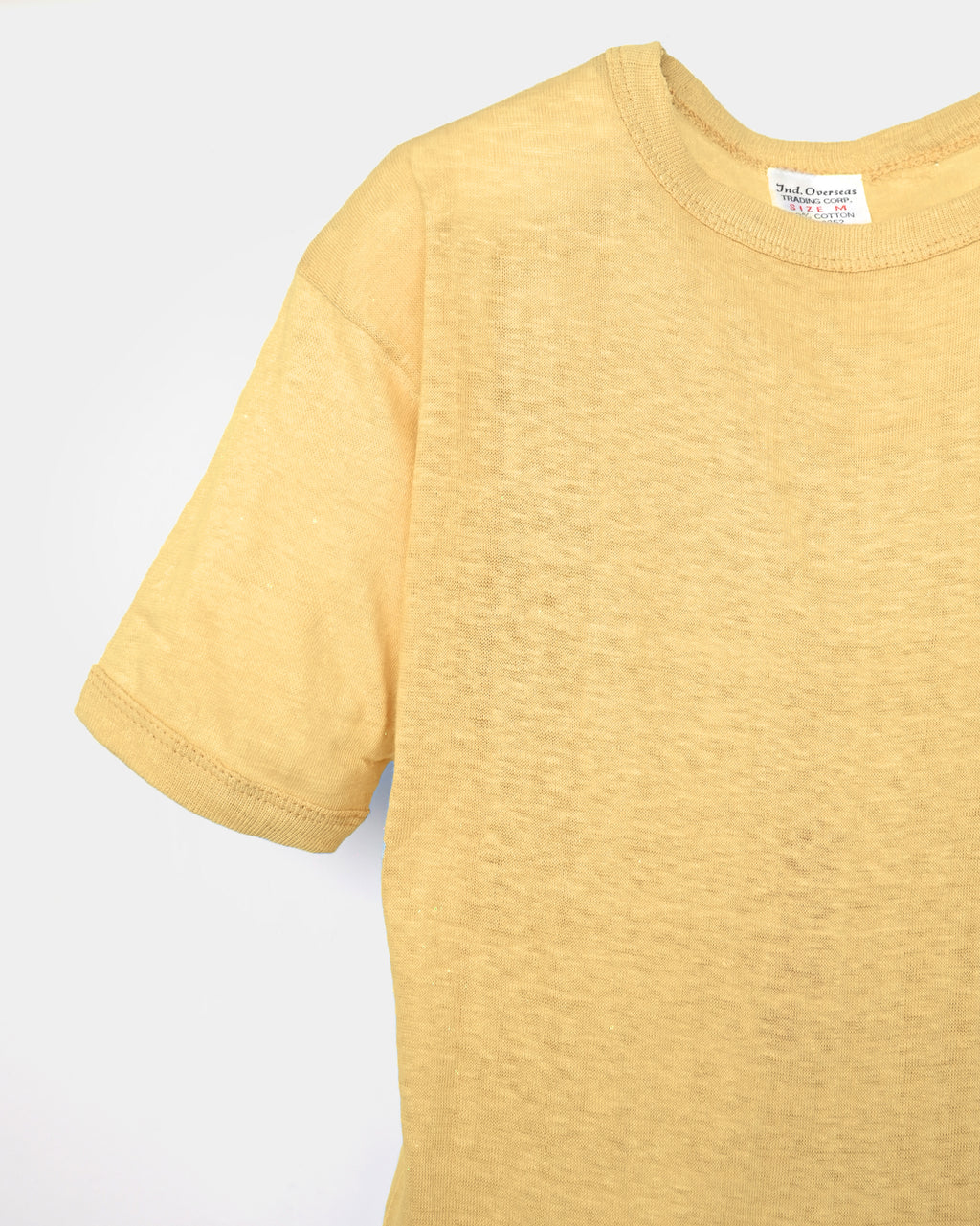 Pale Color T-shirt - Mustard