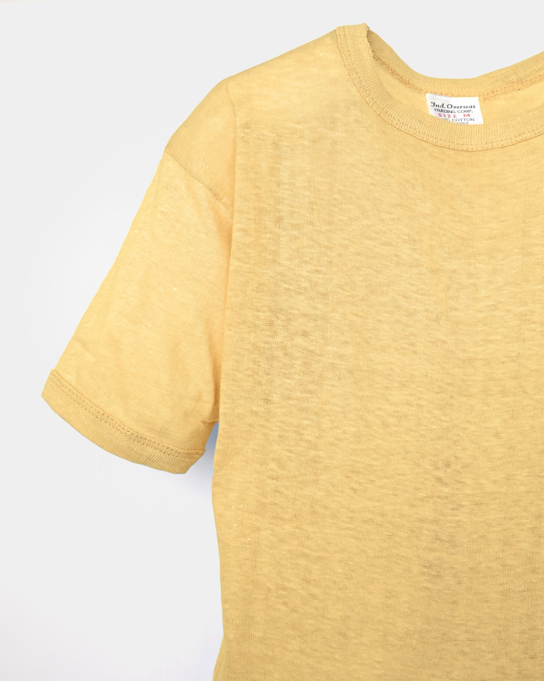 Pale Color T-shirt - Mustard