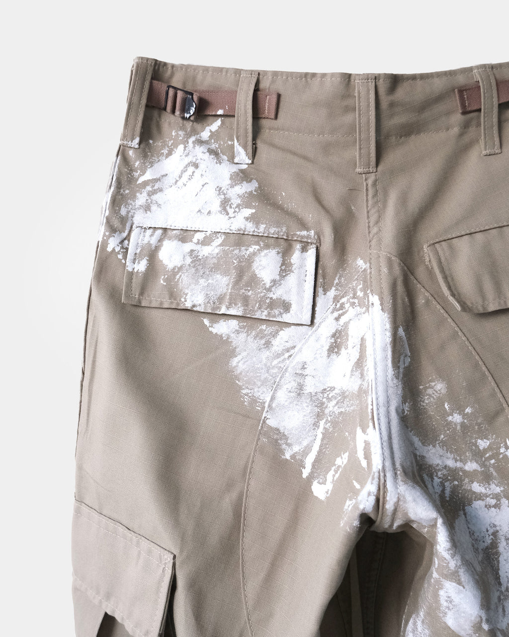 404irregular - Painted 6 Pockets Pants - Beige