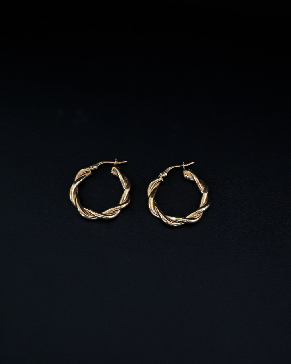 Twisted 14K Hoops
