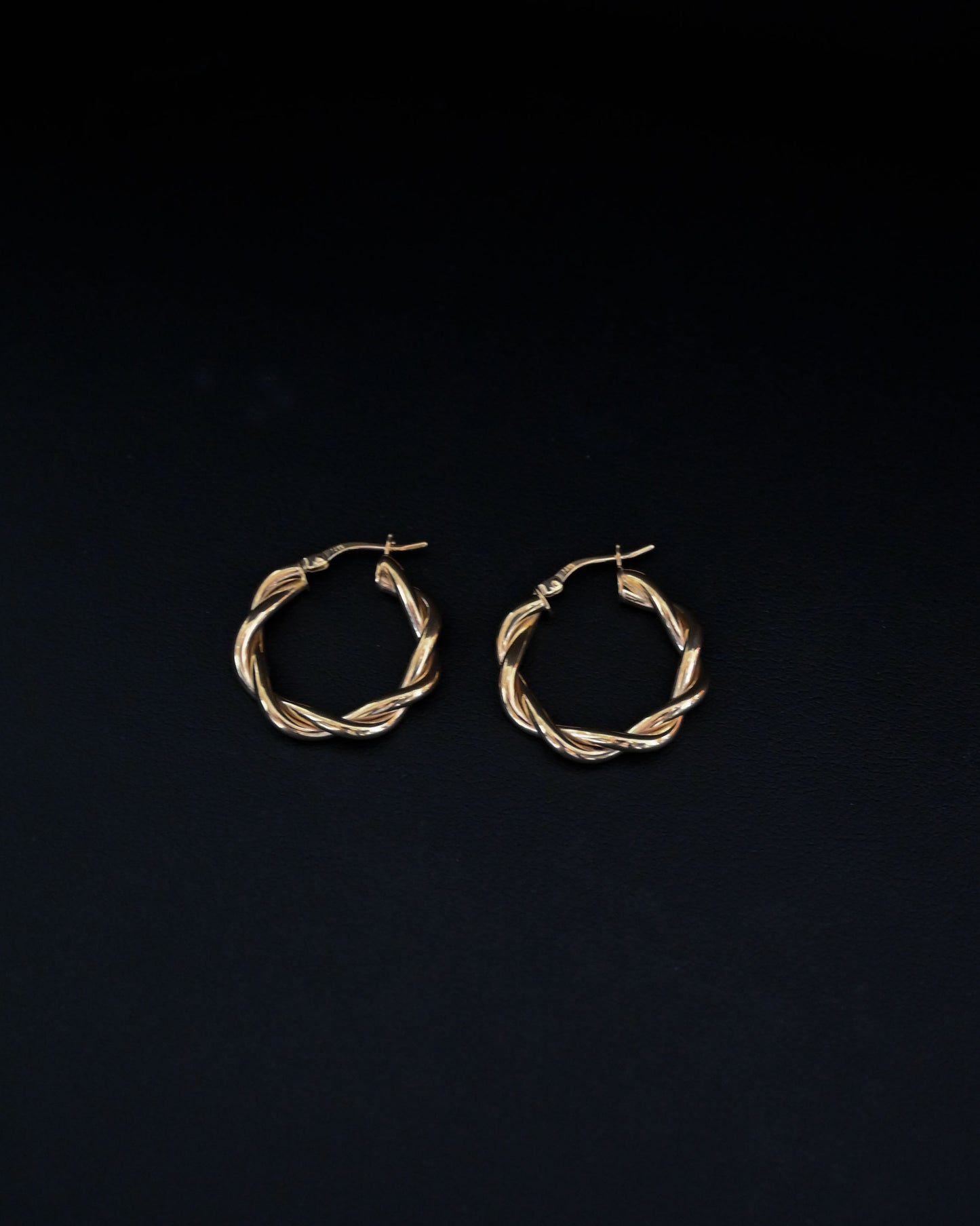 Twisted 14K Hoops