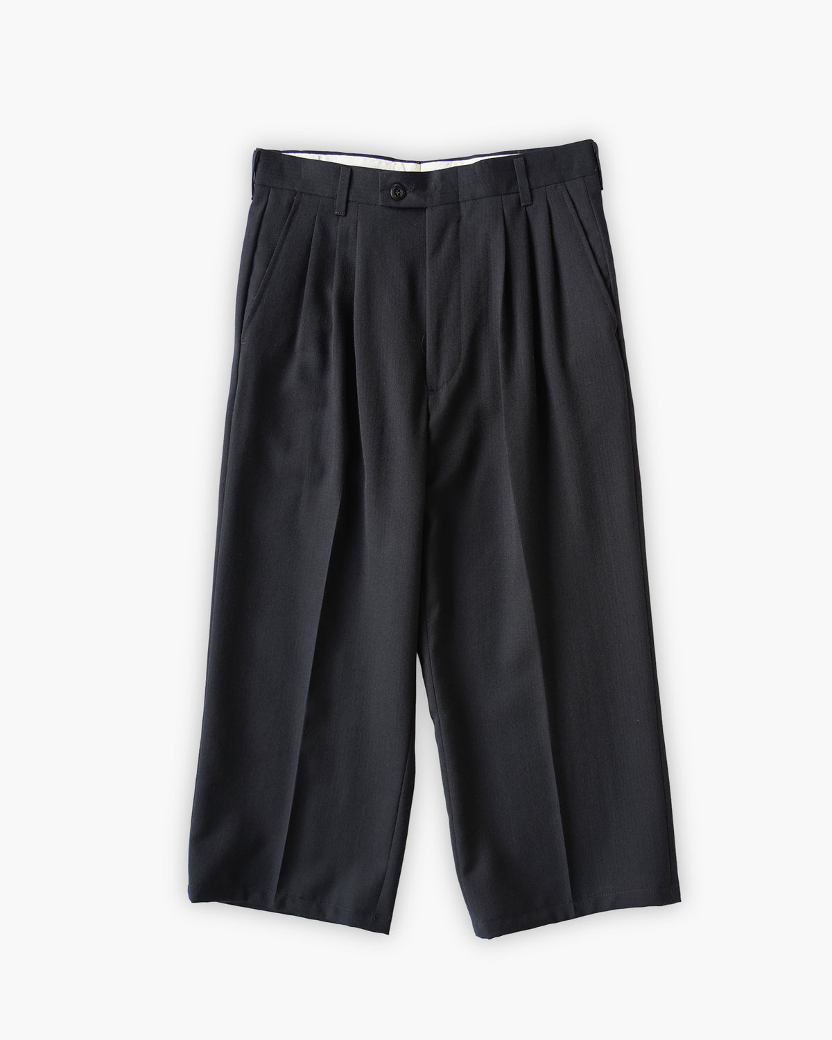Cropped Wool Trousers