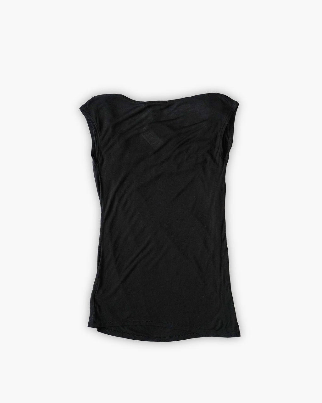 Tencel Draped Cap Sleeve Top