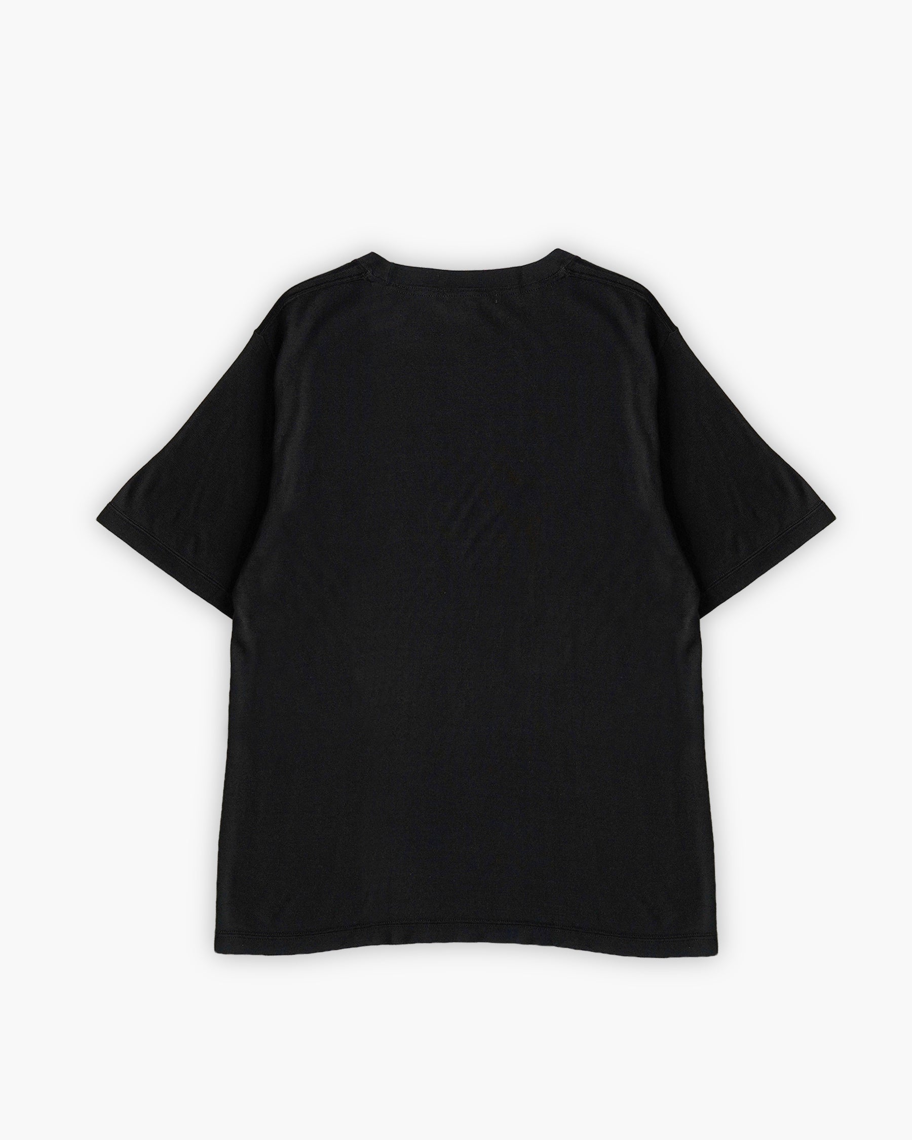 100% Washable Silk Tee S/S - Black