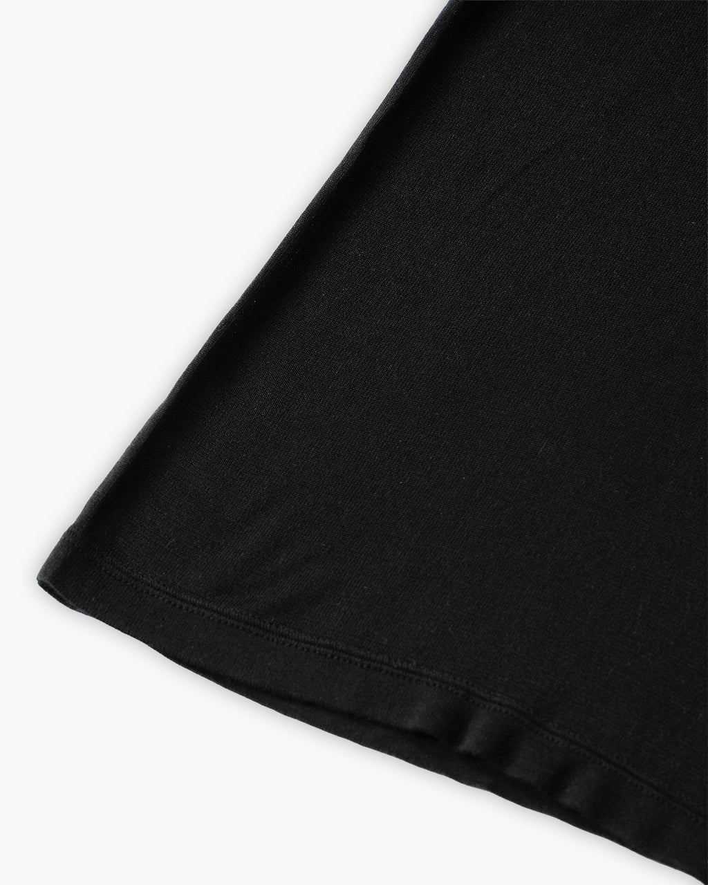 100% Washable Silk Tee S/S - Black