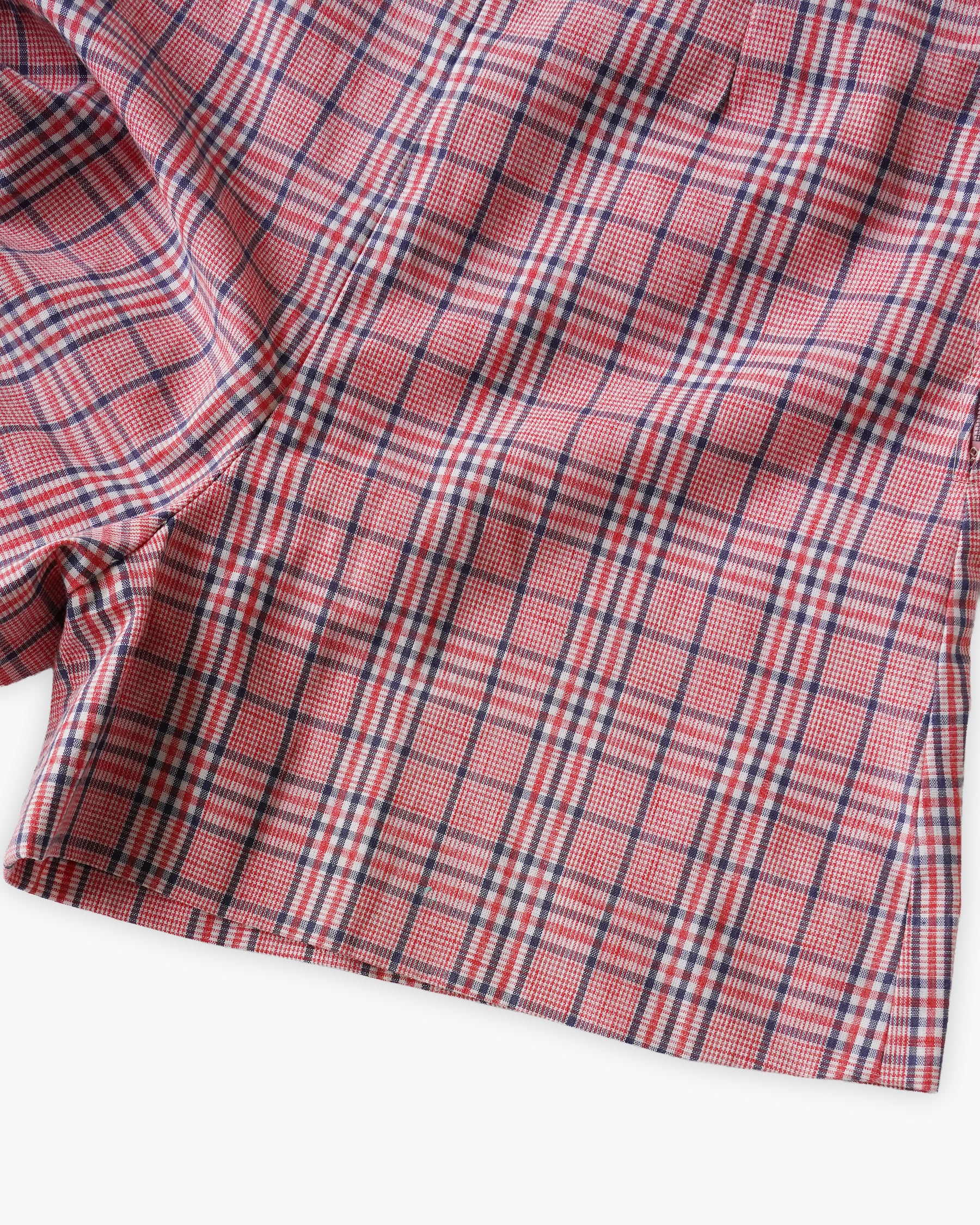 Plaid Pleated Shorts