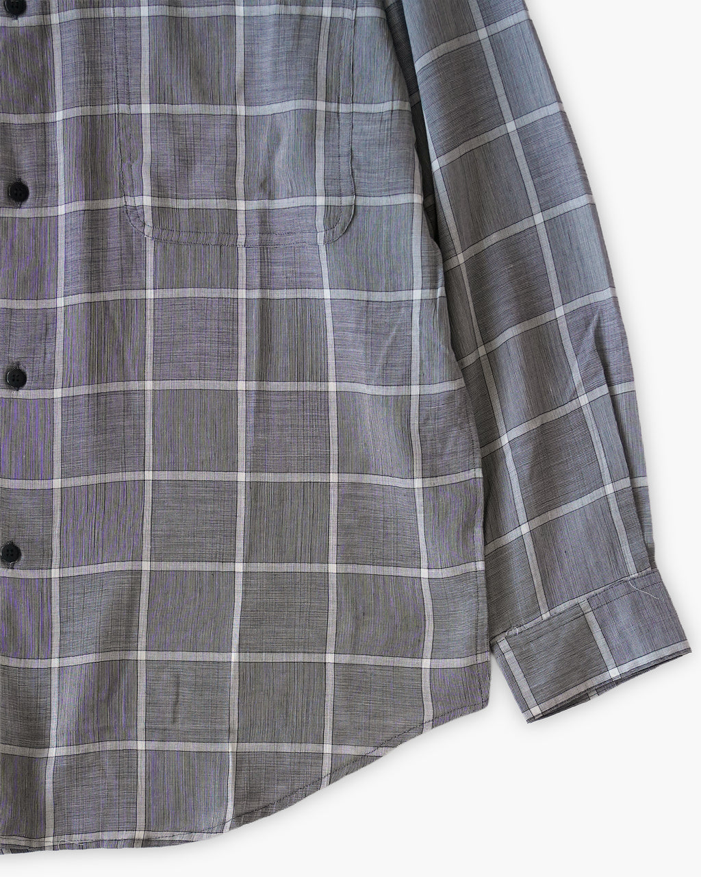 "GOOUCH" 100% Viscose Sheer L/S Shirt