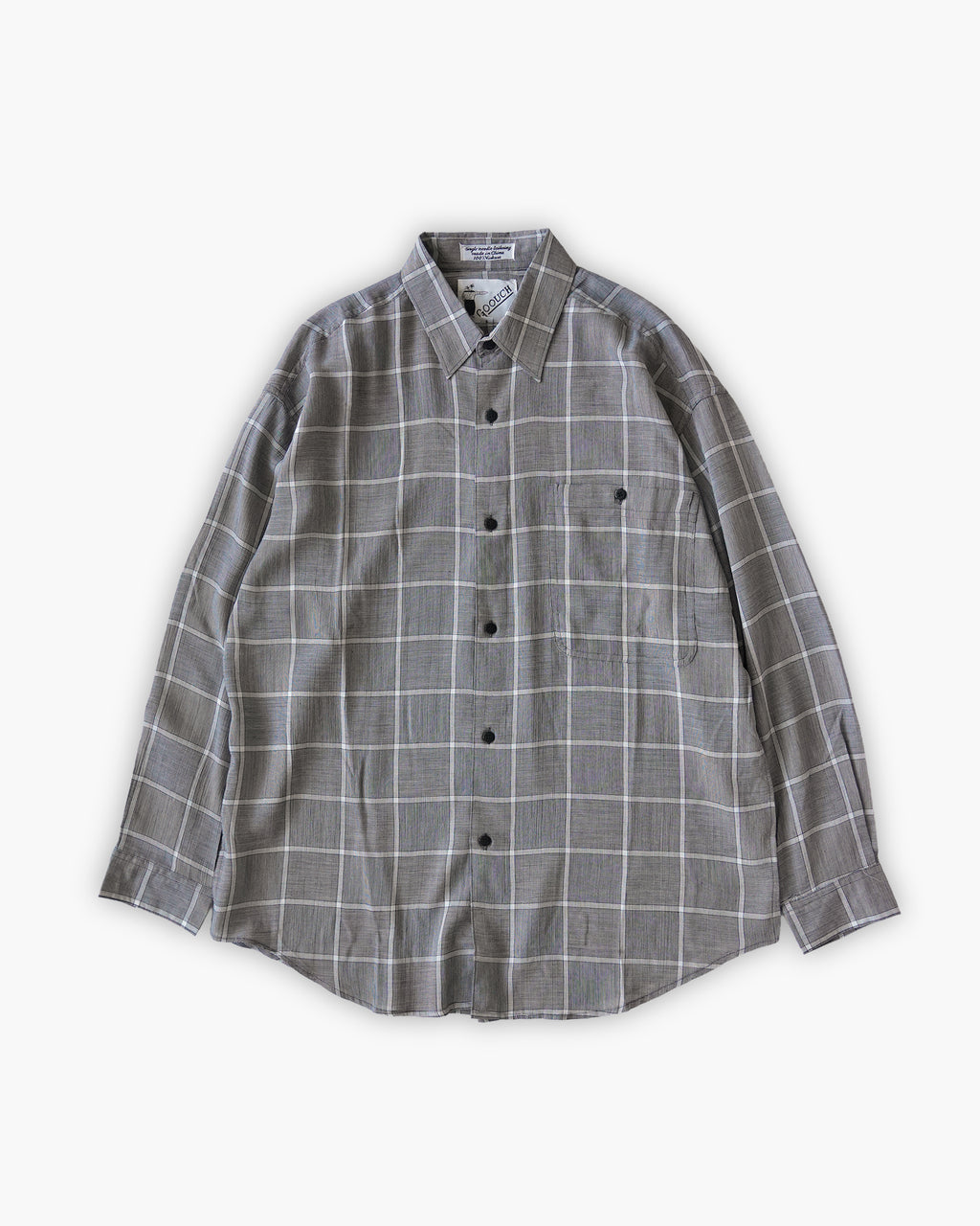 "GOOUCH" 100% Viscose Sheer L/S Shirt