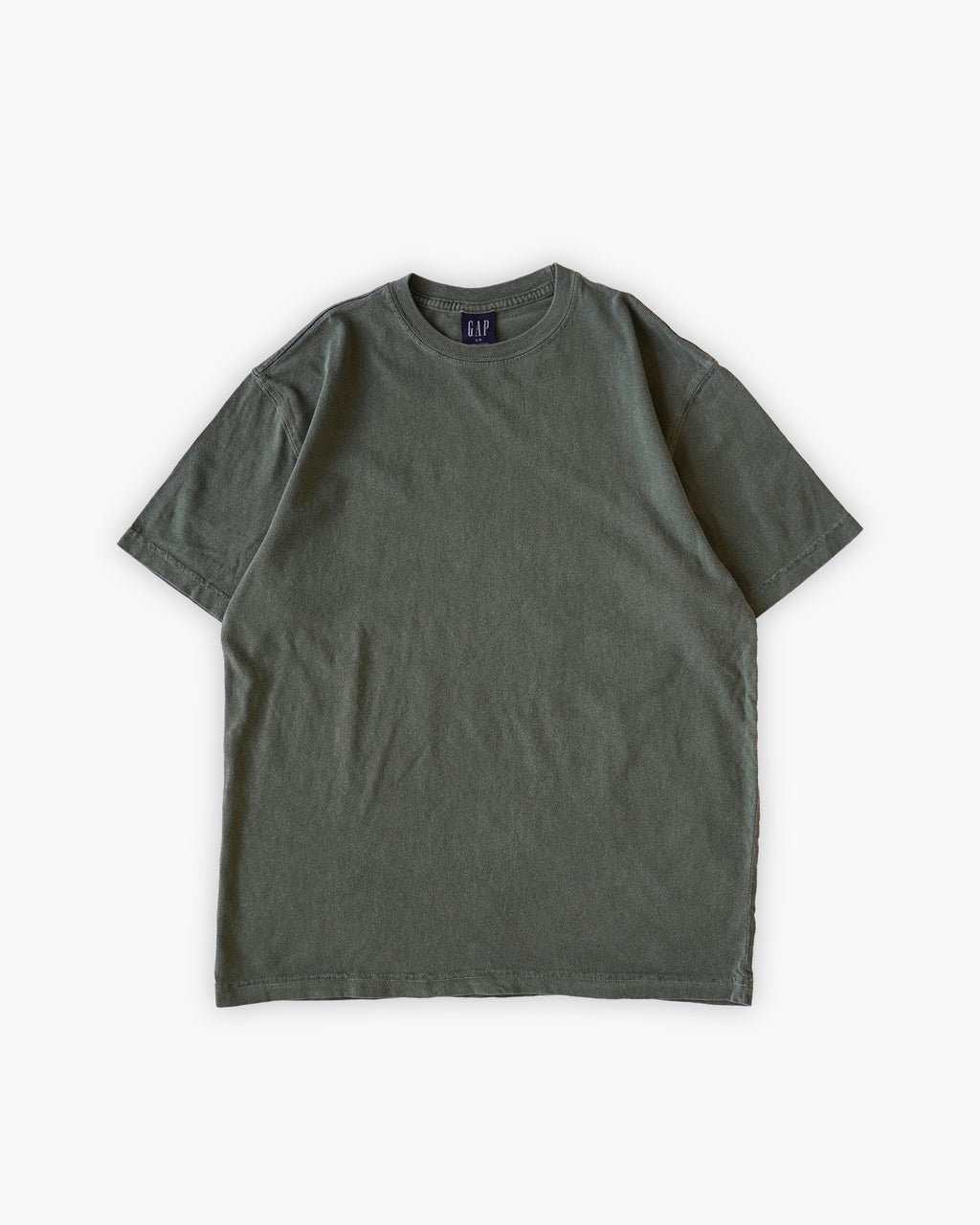 "GAP" Sand Color Pigment Washed Tee - Khaki