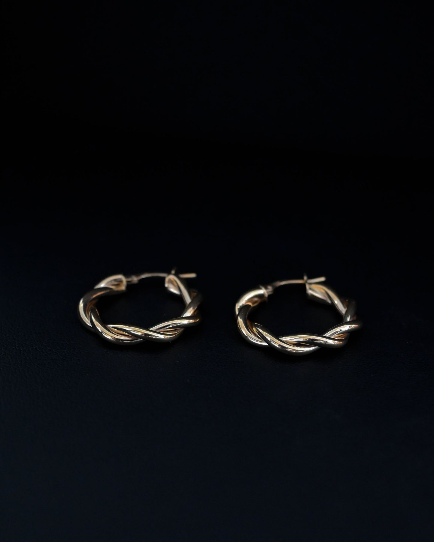 Twisted 14K Hoops