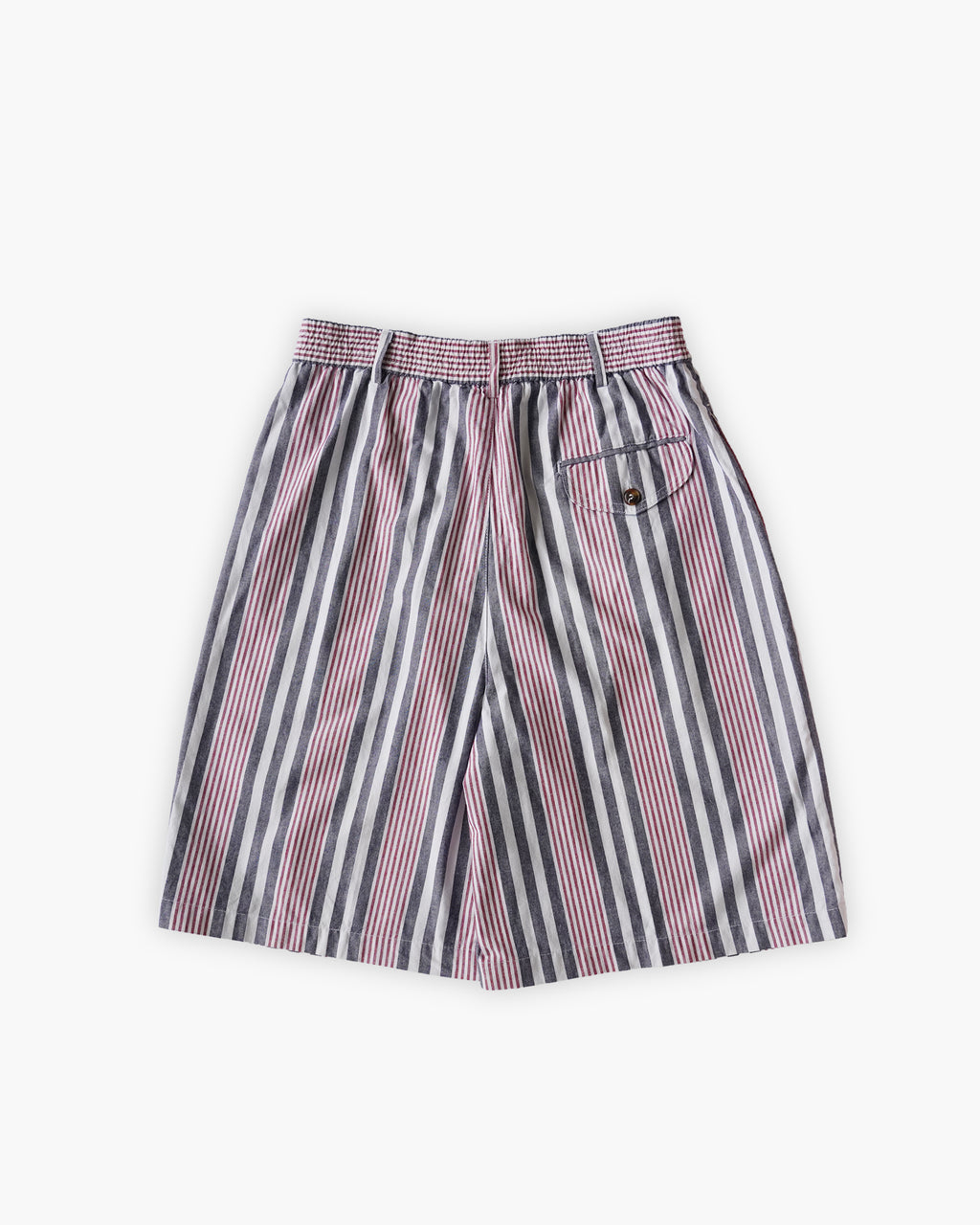 Multi Stripe Pleated Shorts