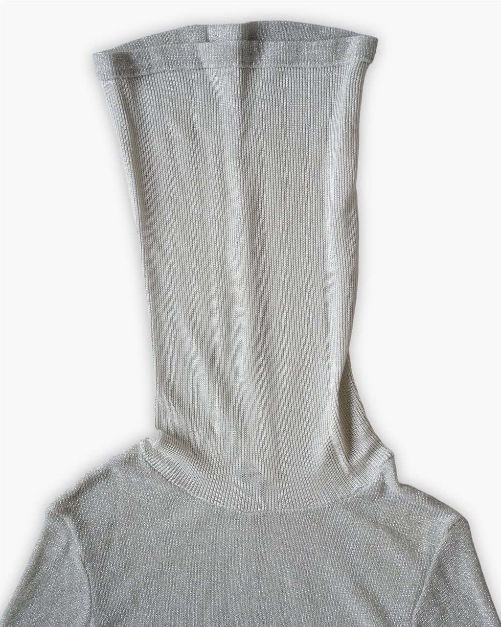 Metallic Turtleneck Knit
