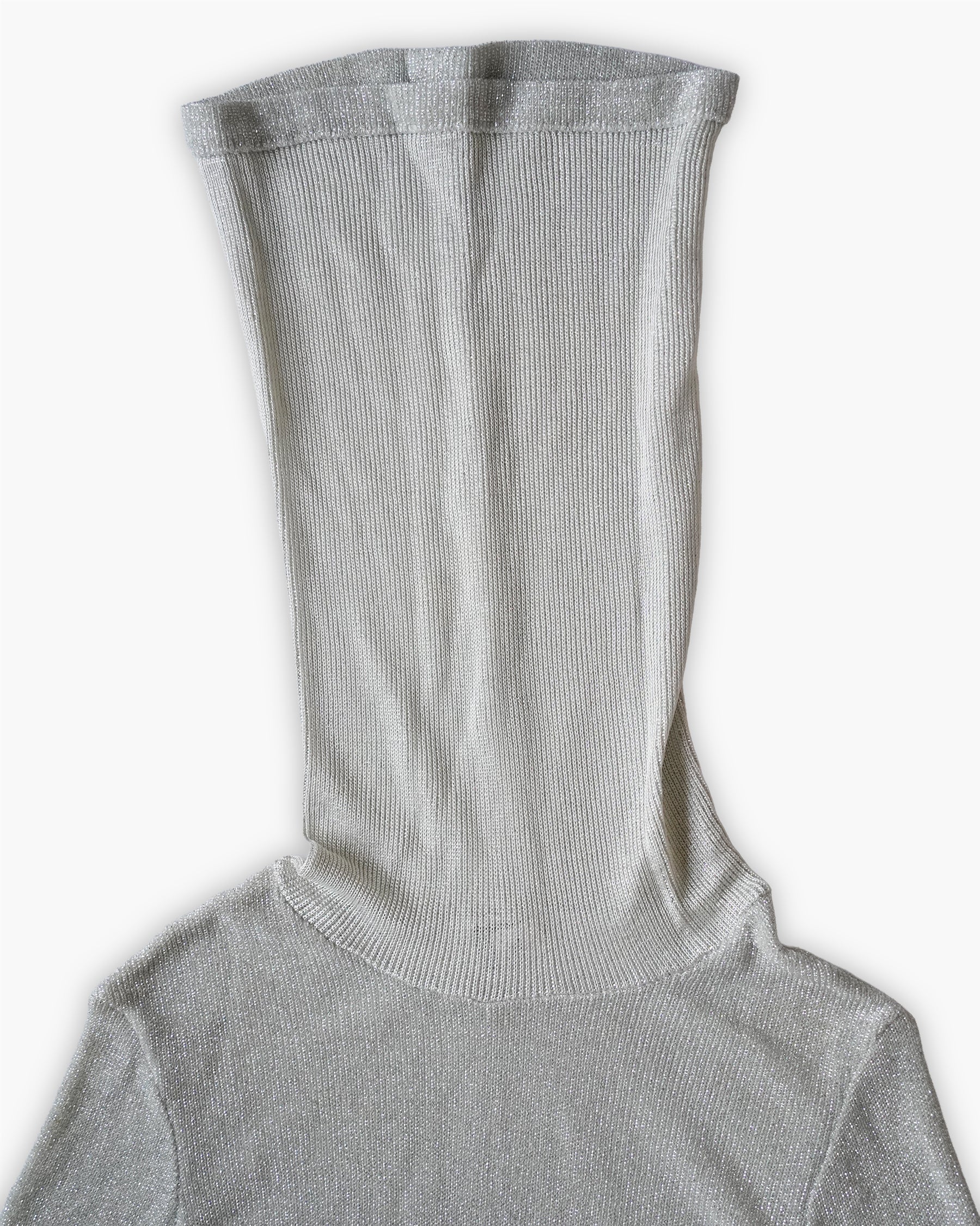 Metallic Turtleneck Knit