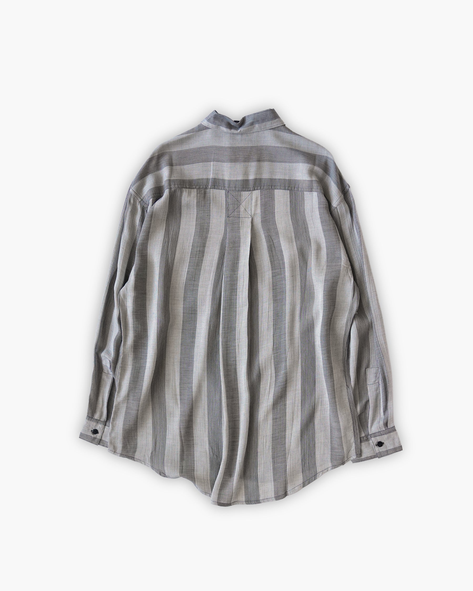 "GOOUCH" 100% Viscose Sheer L/S Shirt