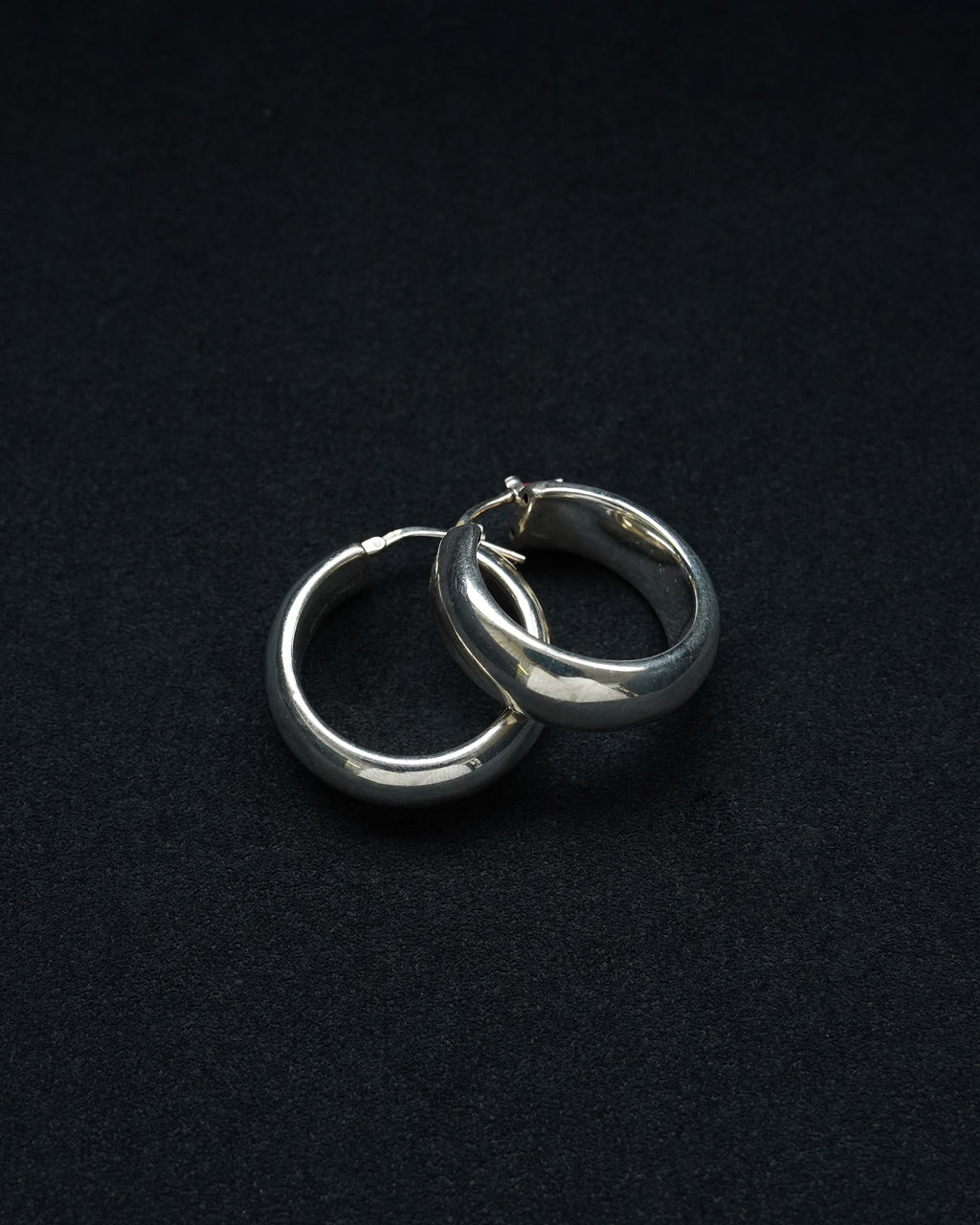 Silver Chunky Hoops (SVE-26020)