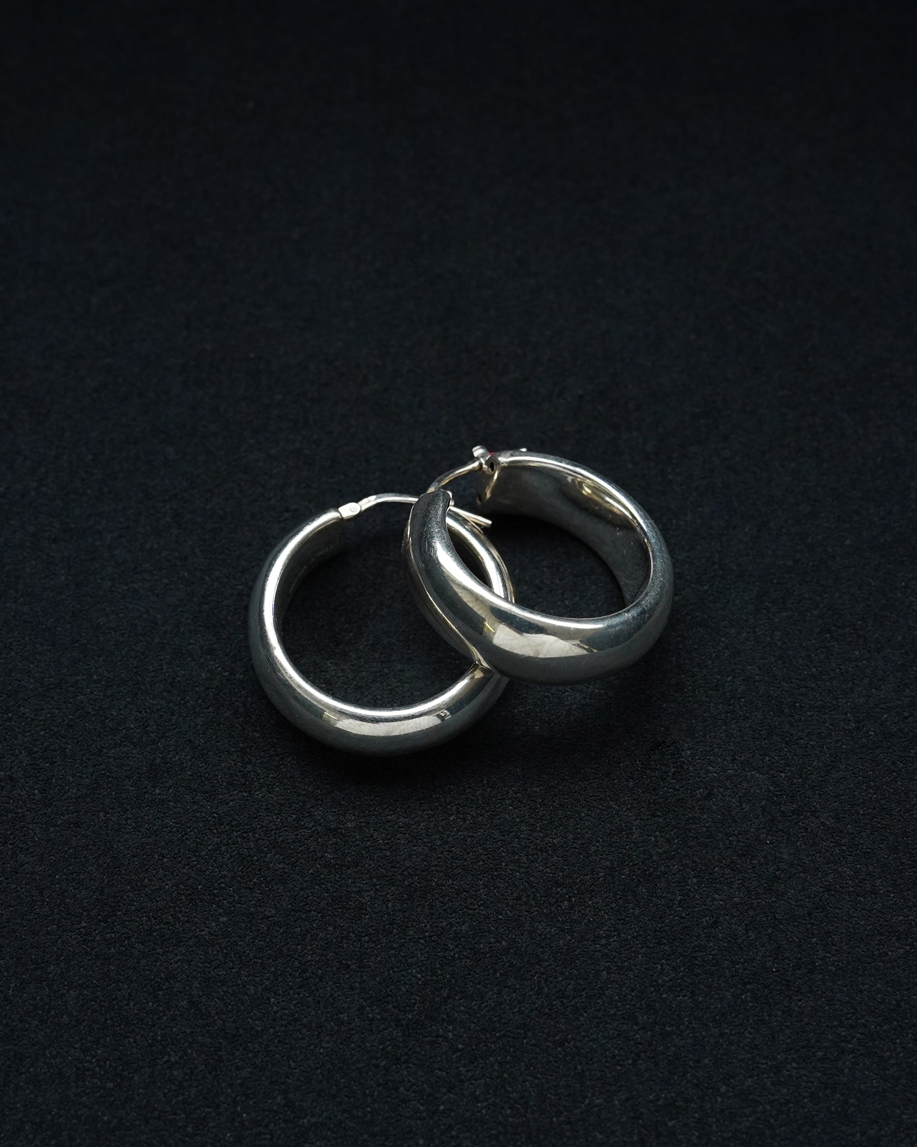 Silver Chunky Hoops (SVE-26020)