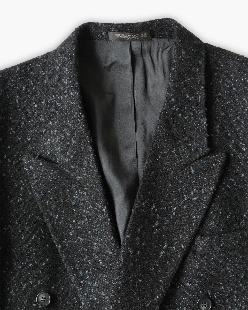 Textured Black Tweed Jacket