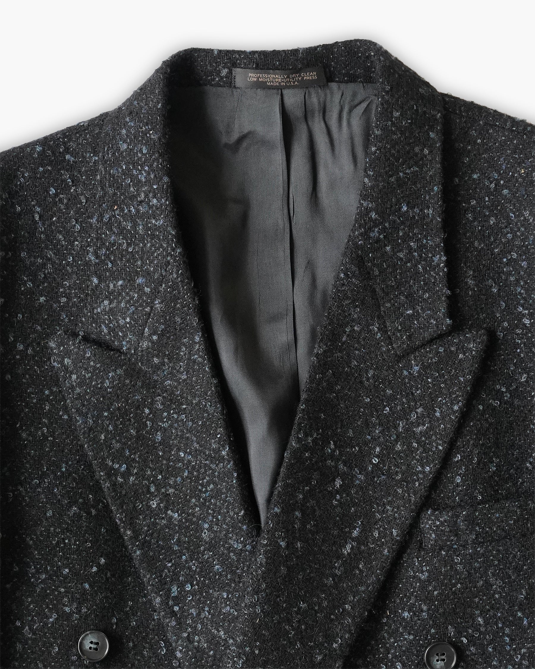 Textured Black Tweed Jacket