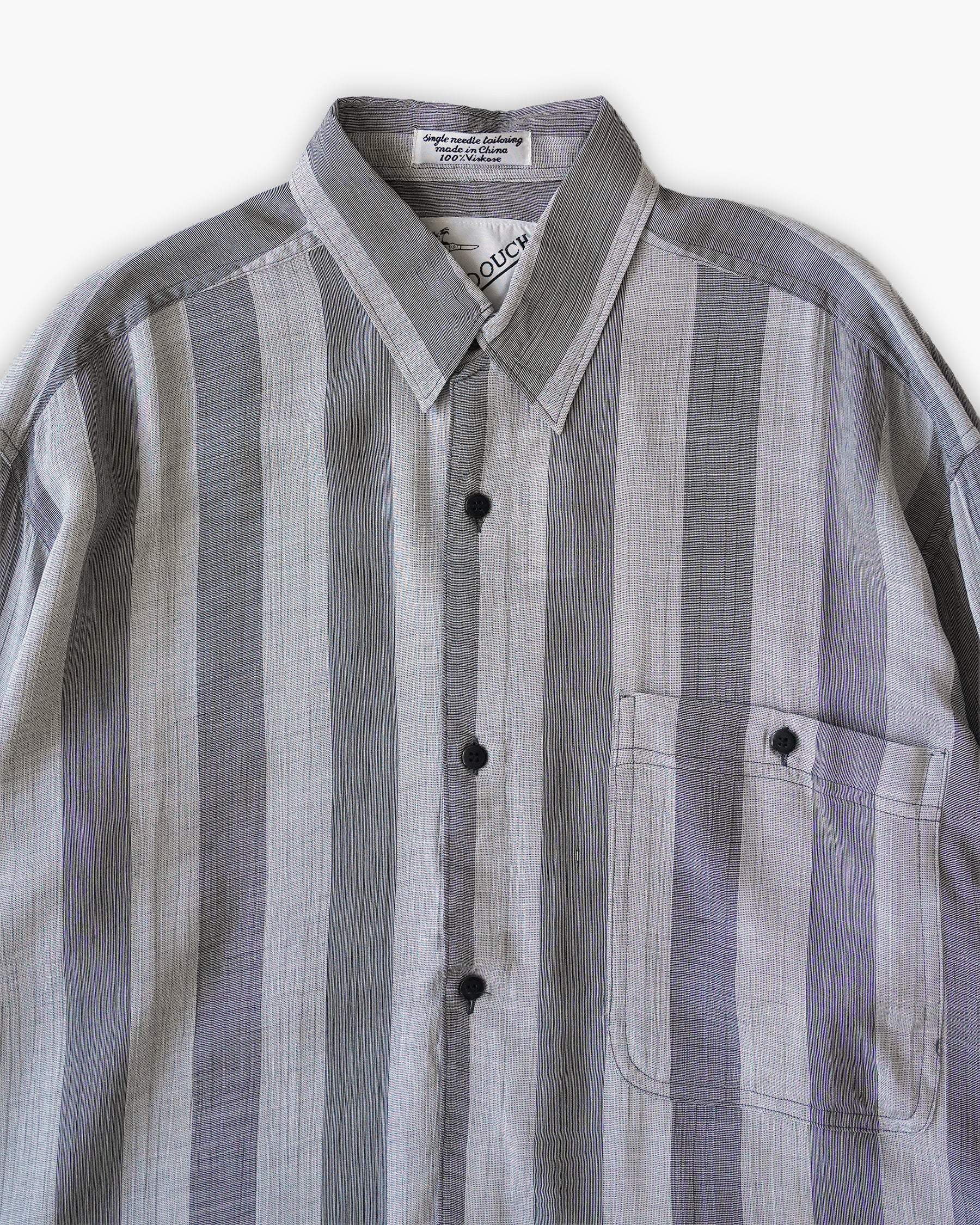 "GOOUCH" 100% Viscose Sheer L/S Shirt
