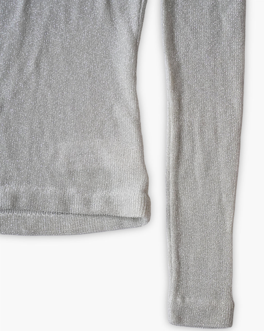 Metallic Turtleneck Knit