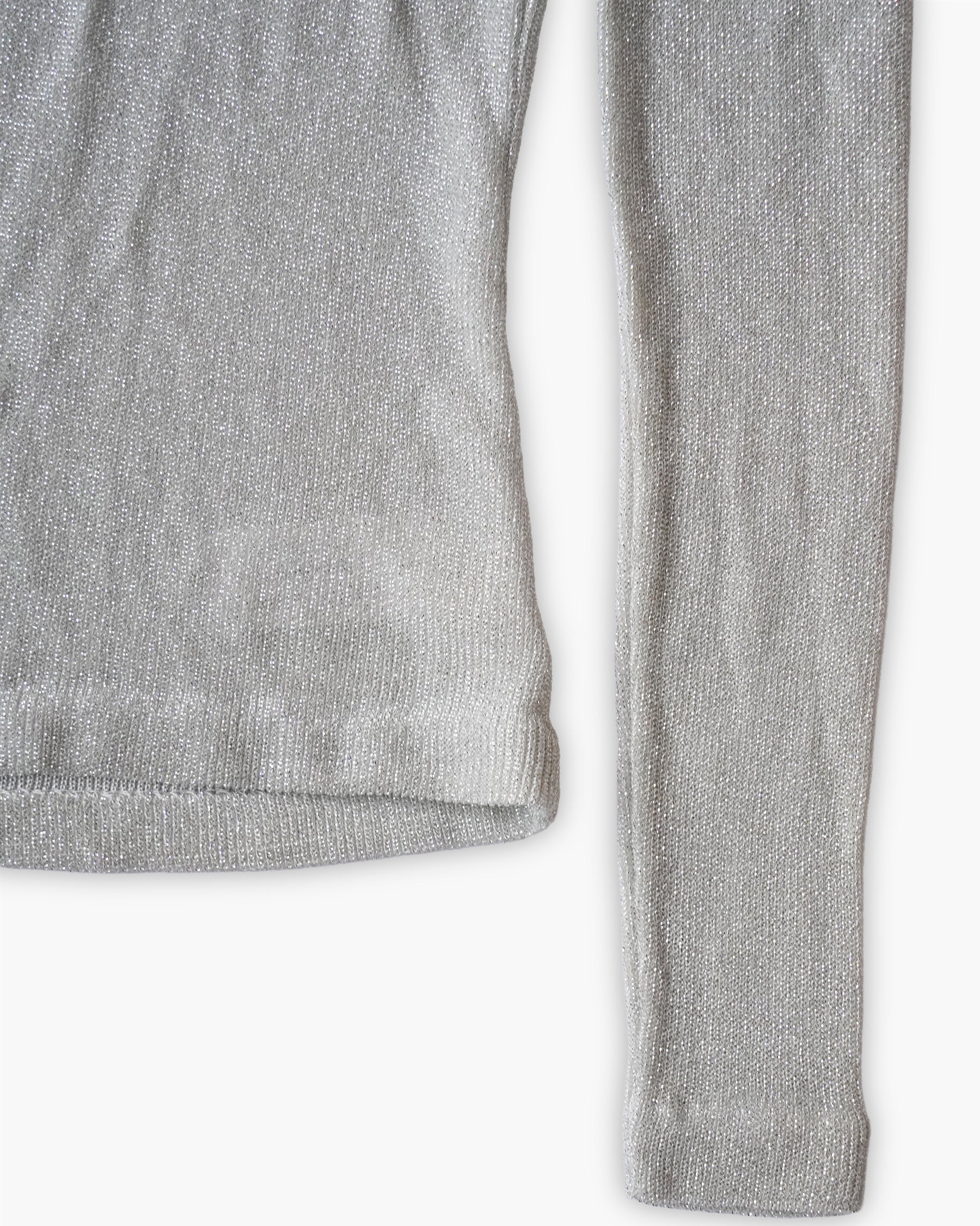 Metallic Turtleneck Knit