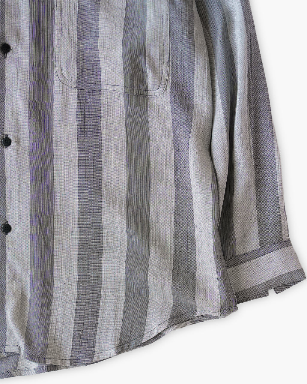 "GOOUCH" 100% Viscose Sheer L/S Shirt