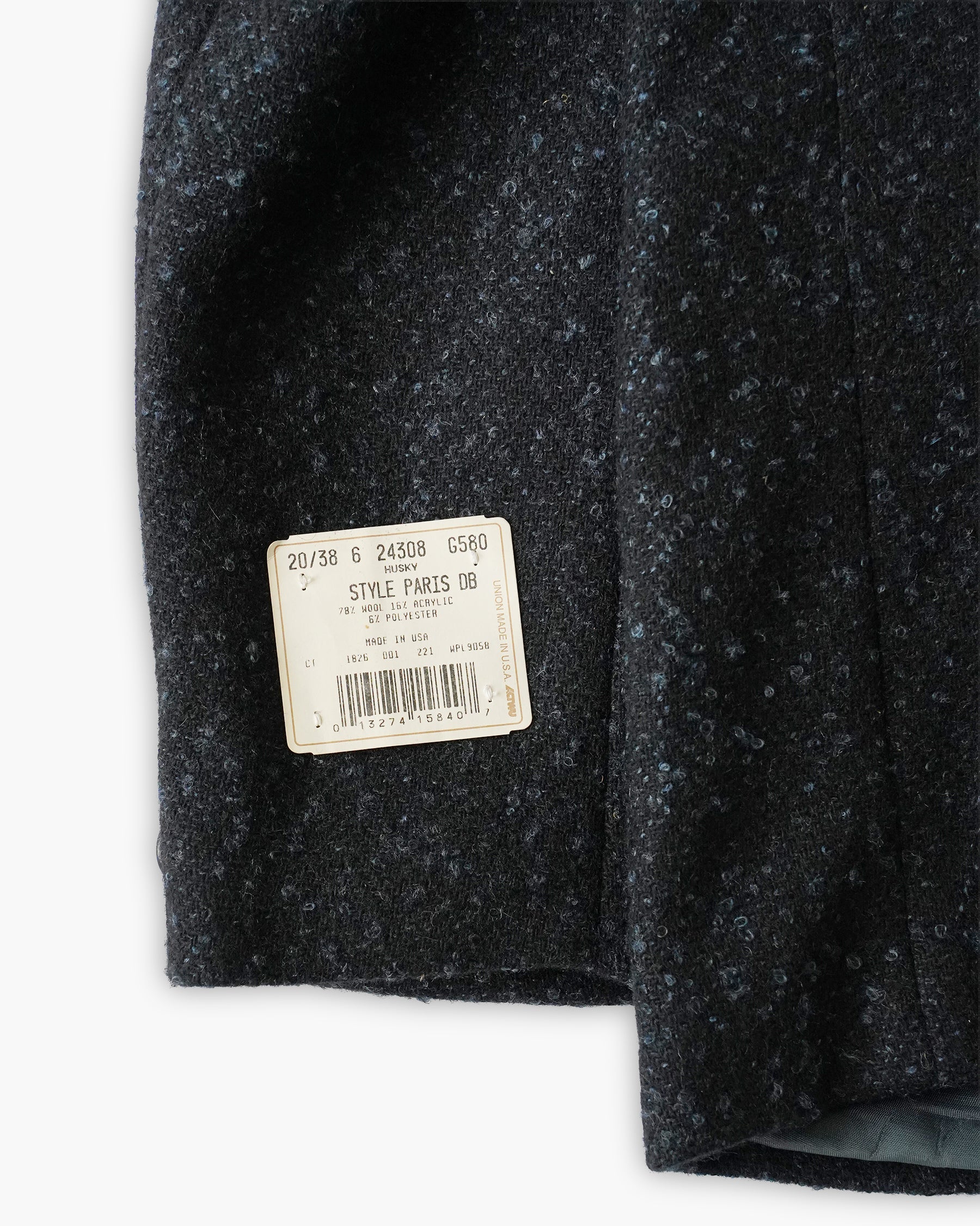 Textured Black Tweed Jacket