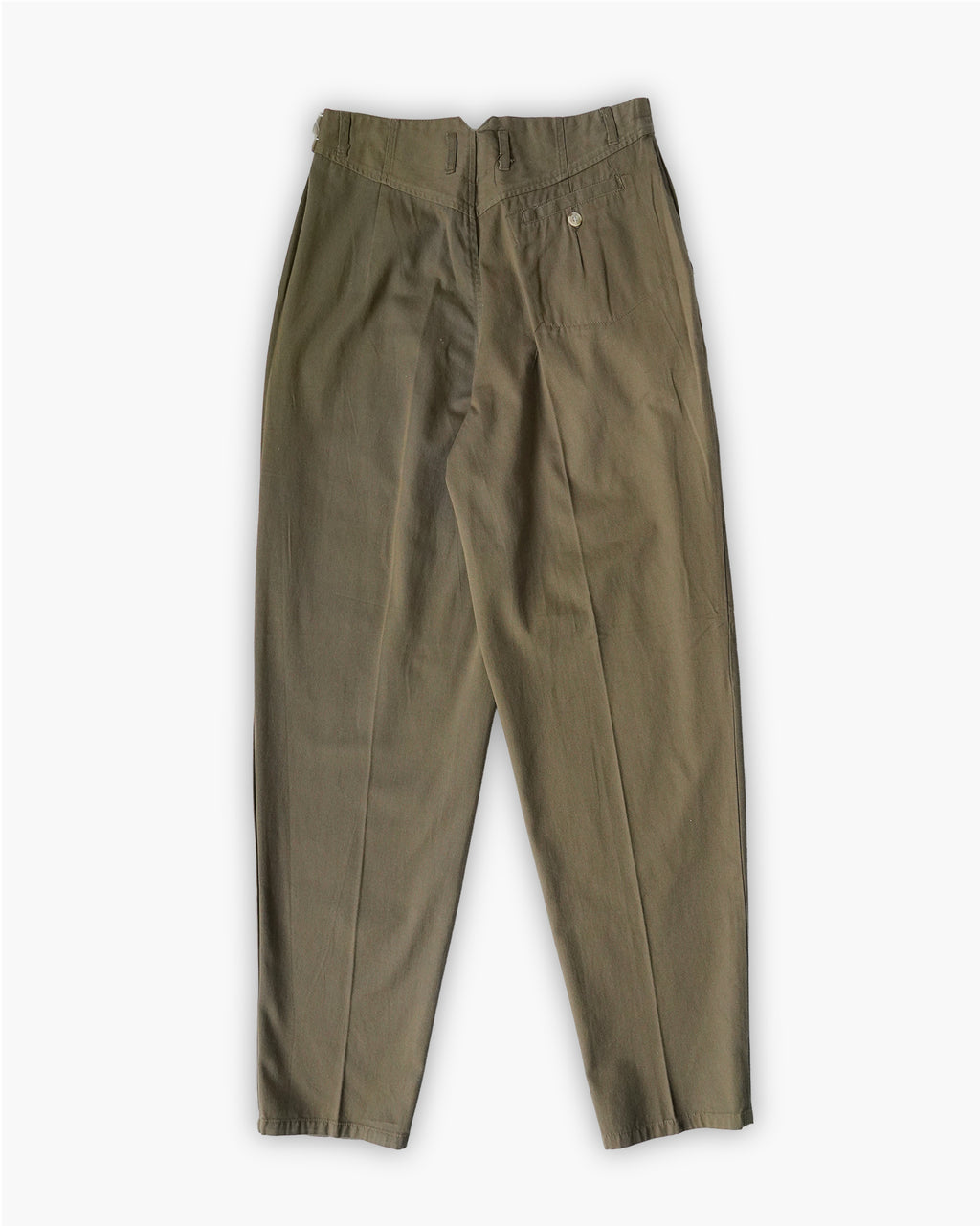 "Woolrich" Cotton Tuck Trousers - Beige