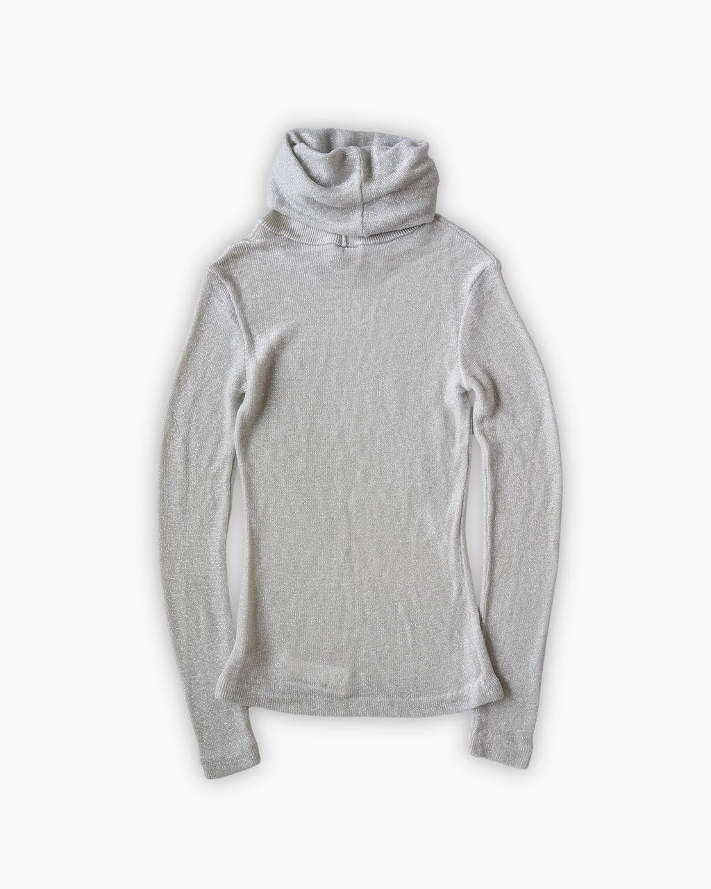 Metallic Turtleneck Knit