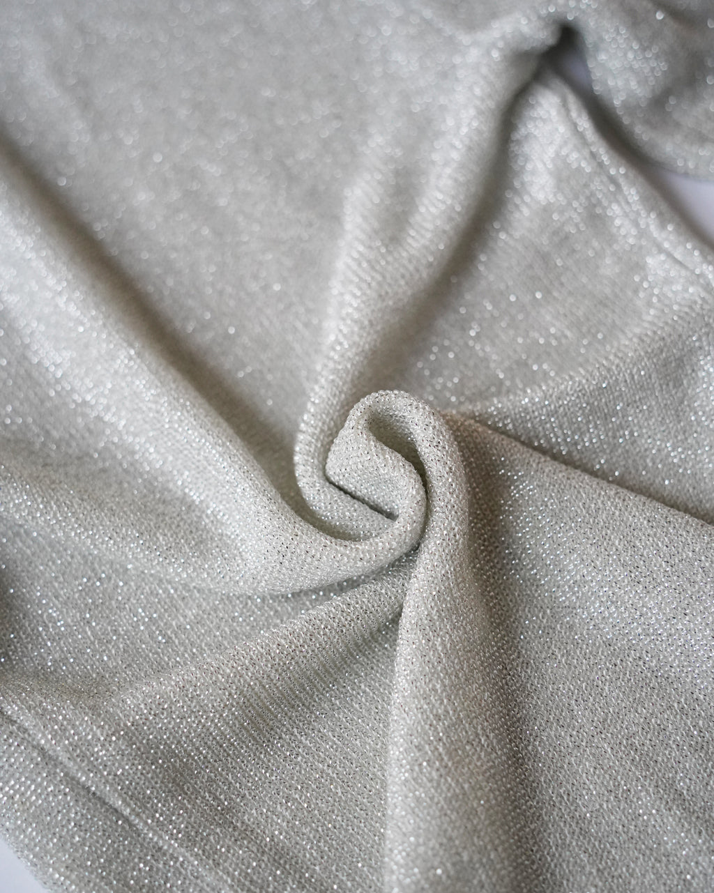 Metallic Turtleneck Knit