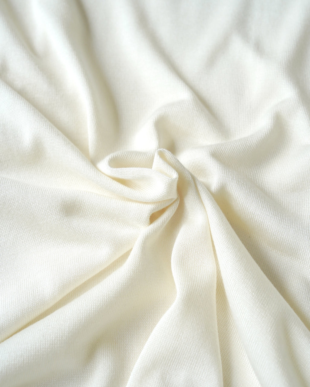 100% Washable Silk Tee L/S - Ivory