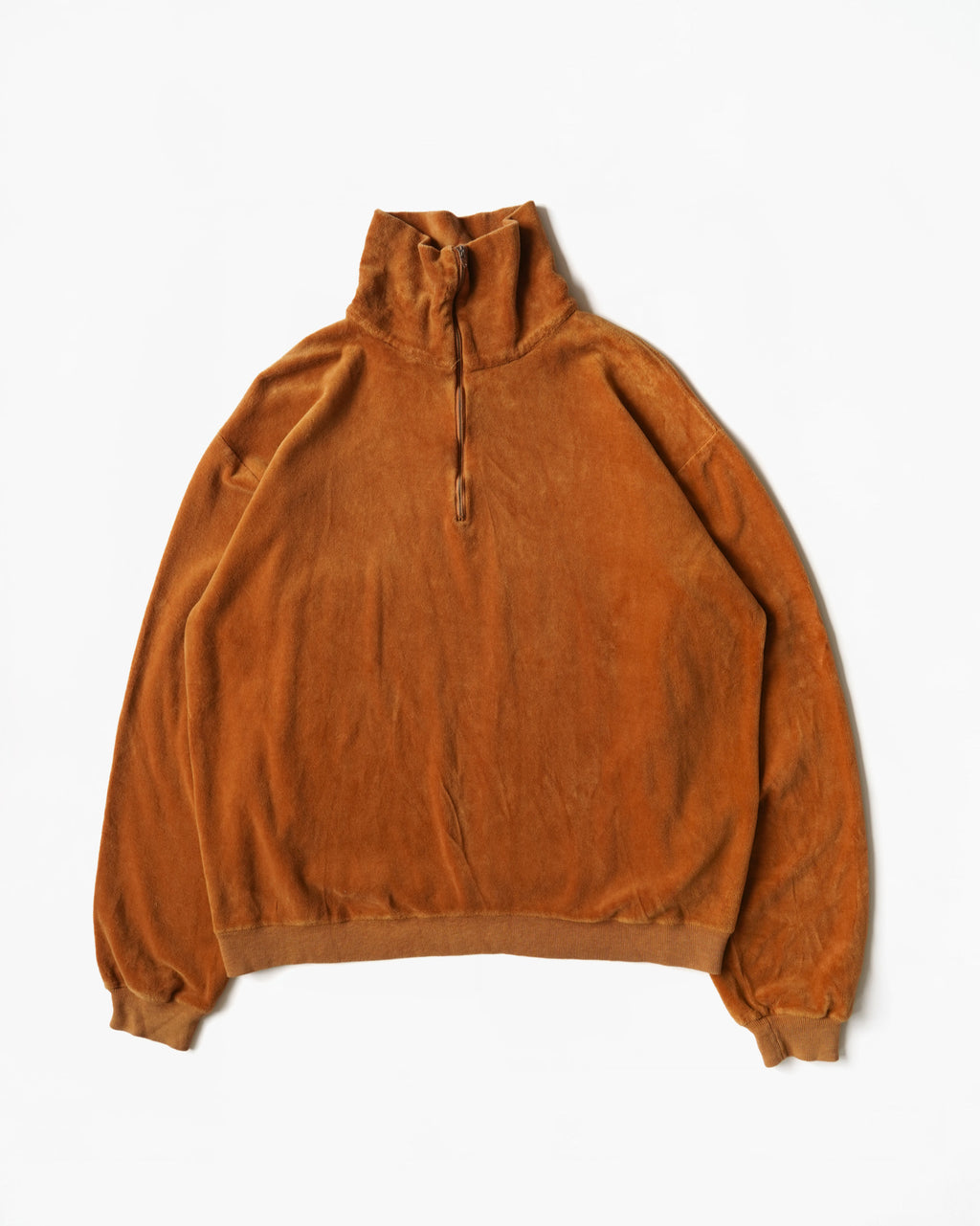 70s Velour Half Zip Pullover