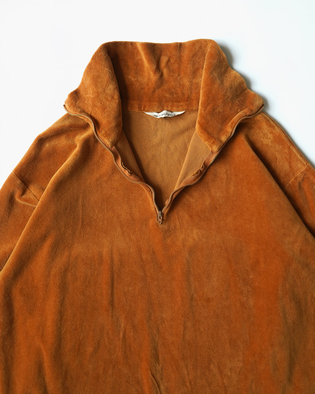 70s Velour Half Zip Pullover