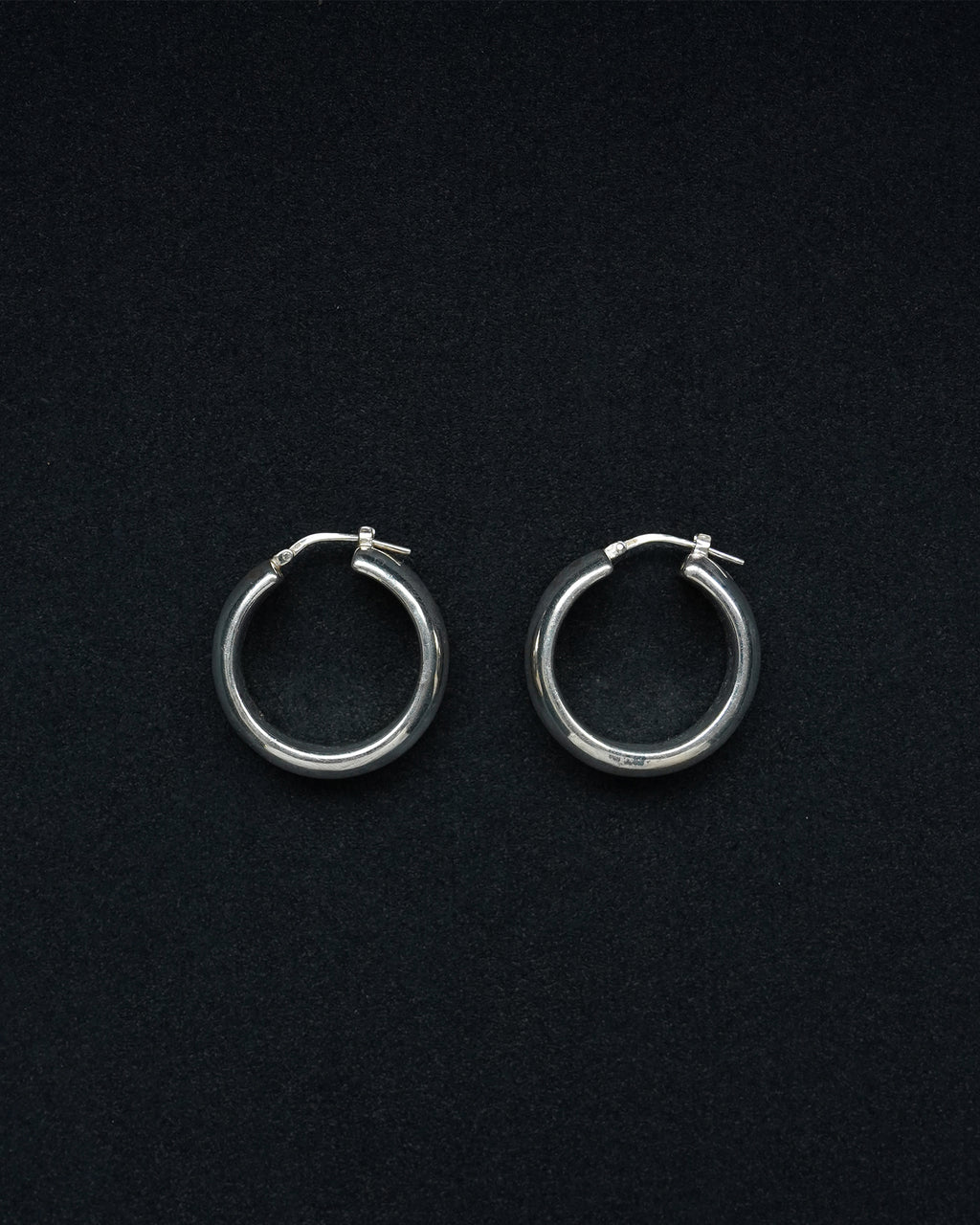 Silver Chunky Hoops (SVE-26020)