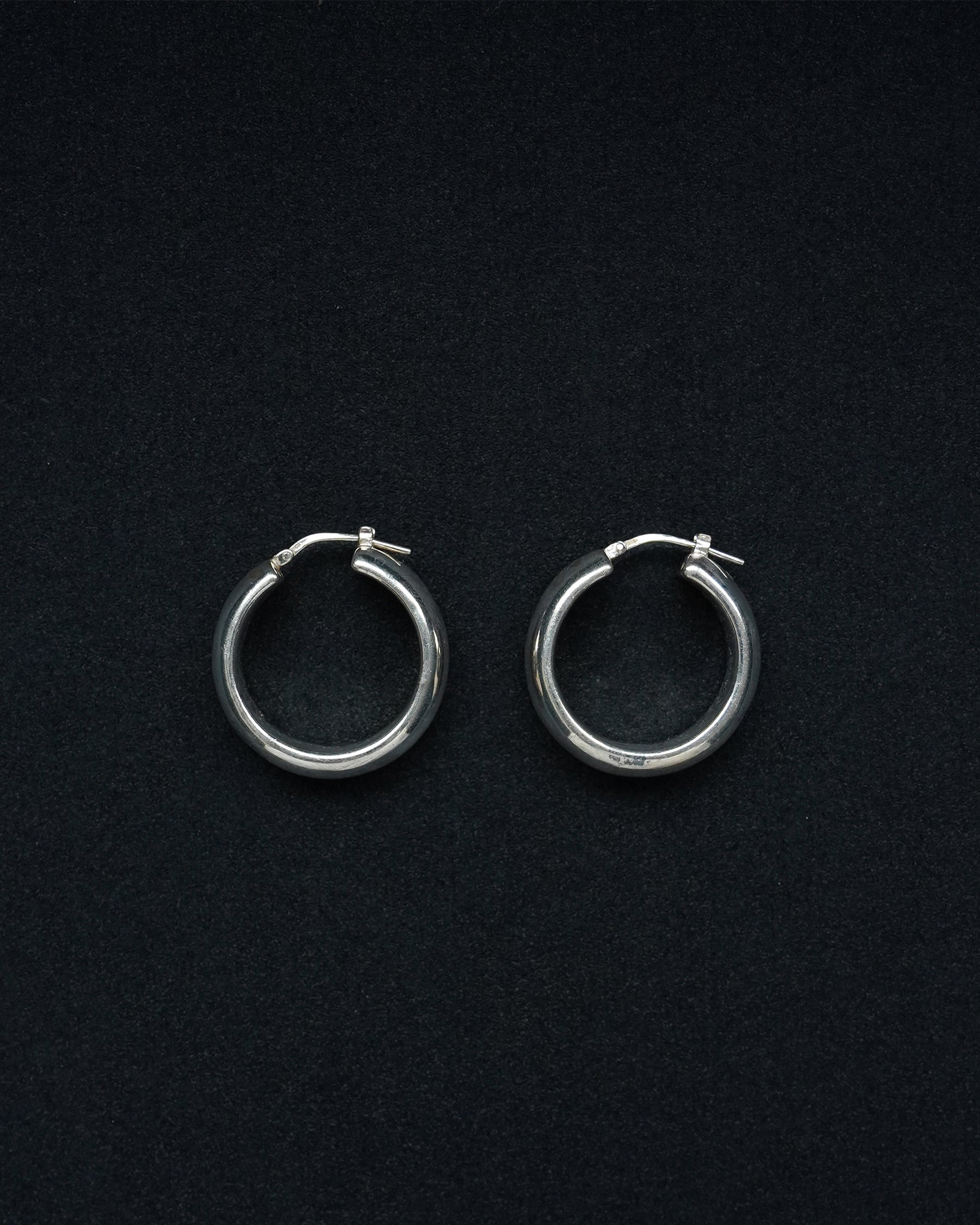 Silver Chunky Hoops (SVE-26020)