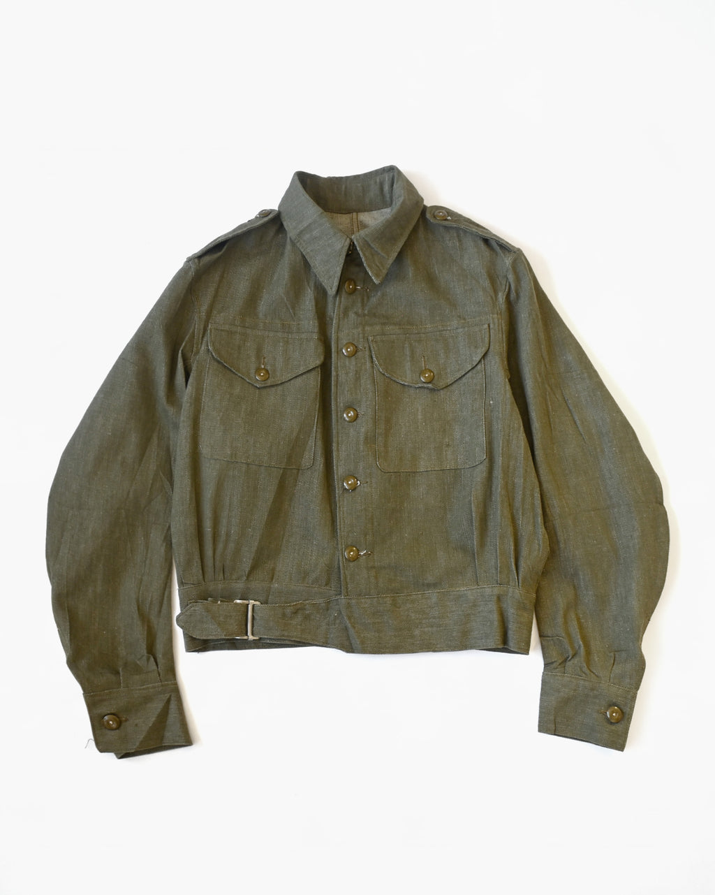 Cotton Cropped Jacket Made In England
