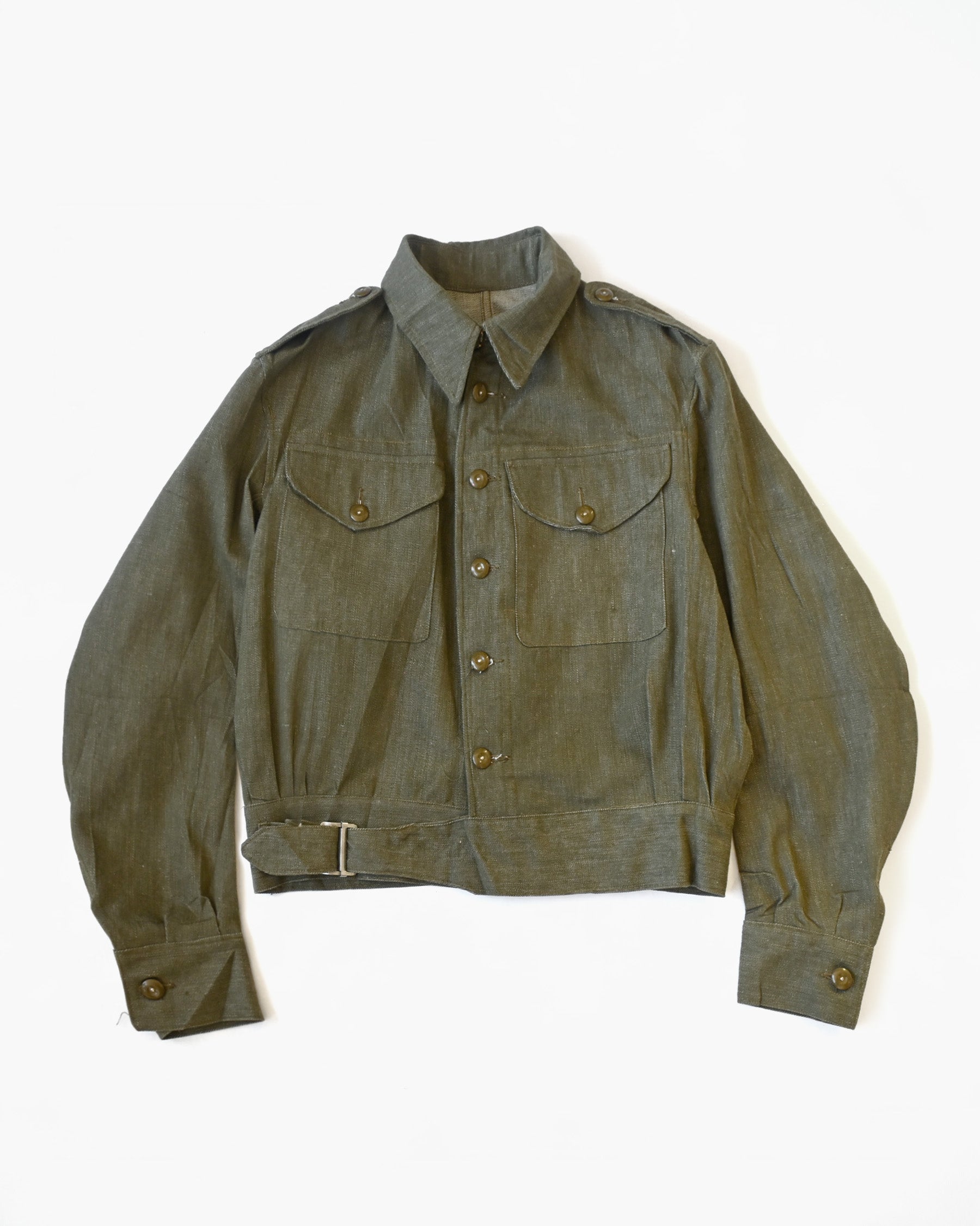Cotton Cropped Jacket Made In England