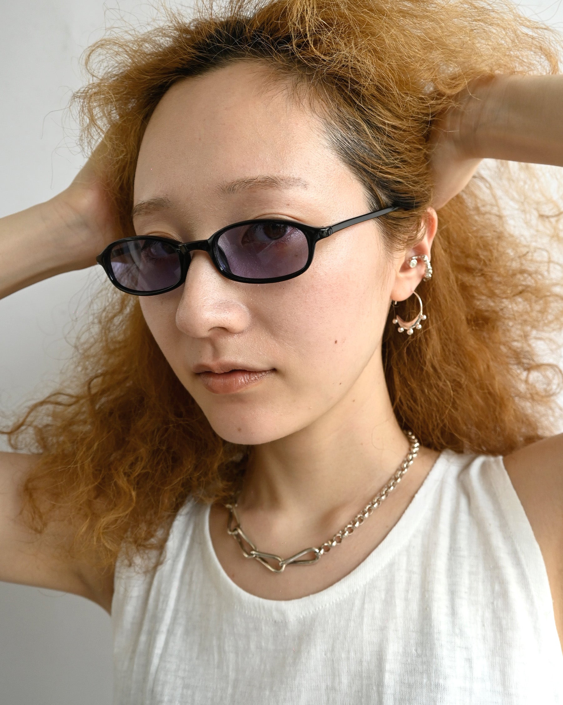 NOS 90s Purple Lens Rectangle Sunglasses