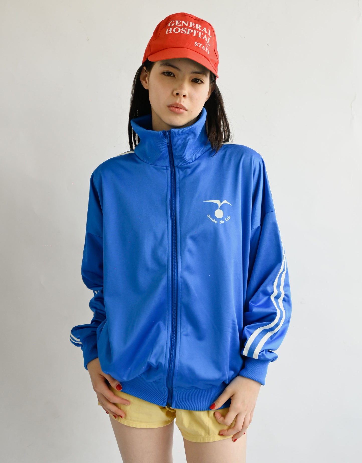 French Stand Color Training Jacket