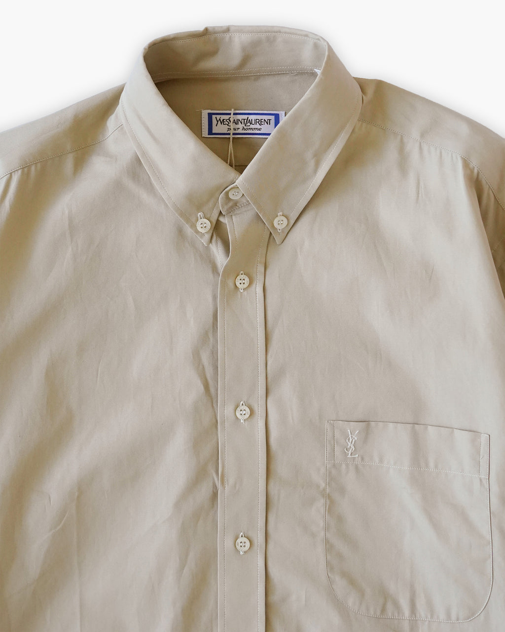 80s "YSL"  S/S Dress Shirt