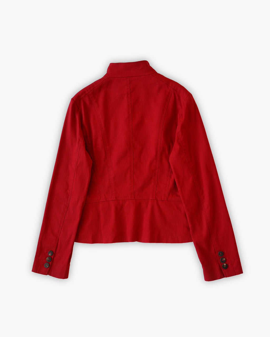 "Burberry" Red Cotton Jacket Made In Italy