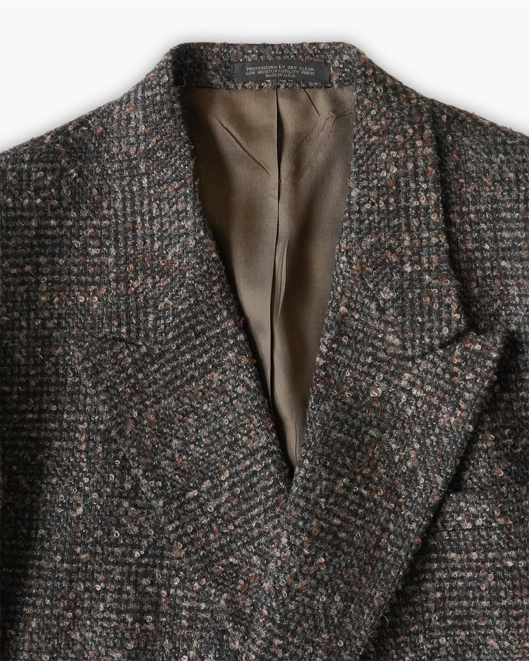 Brown Mix Glen Check Tweed Jacket