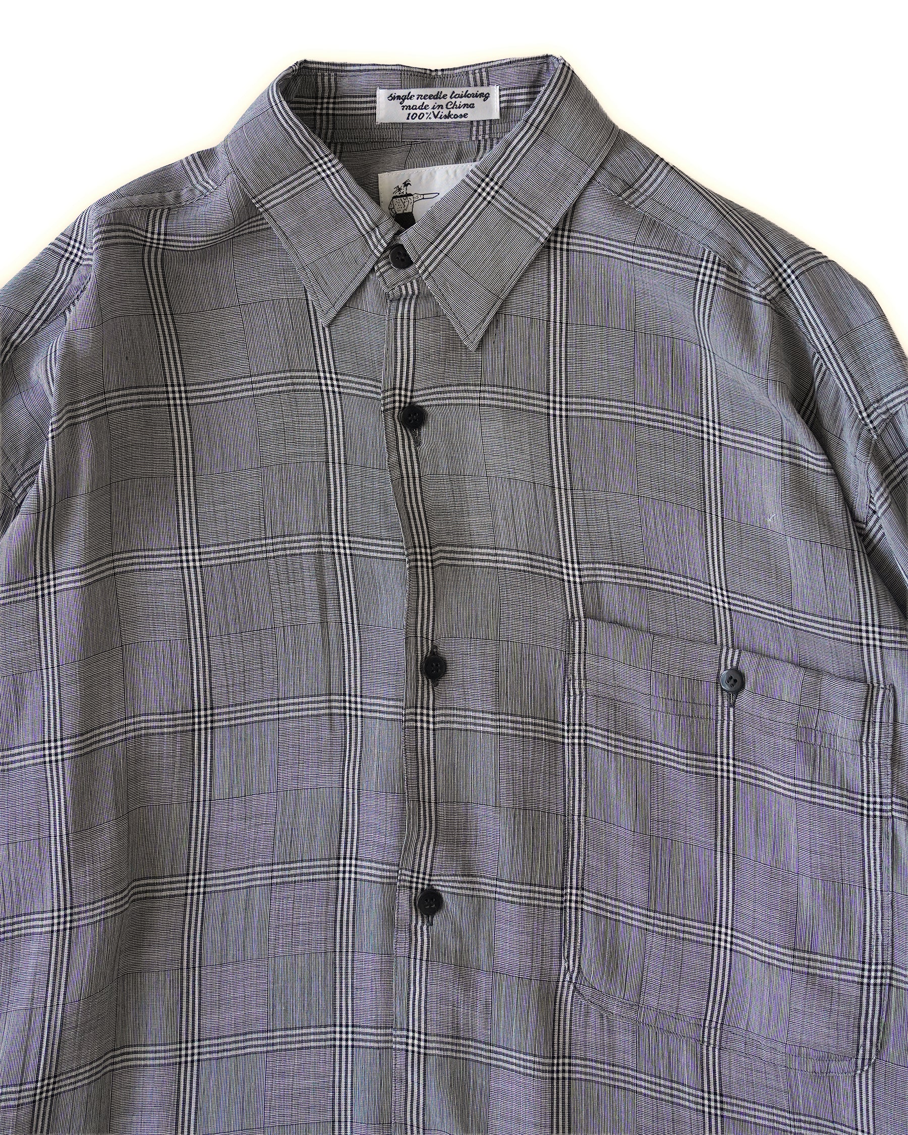 "GOOUCH" 100% Viscose Sheer L/S Shirt